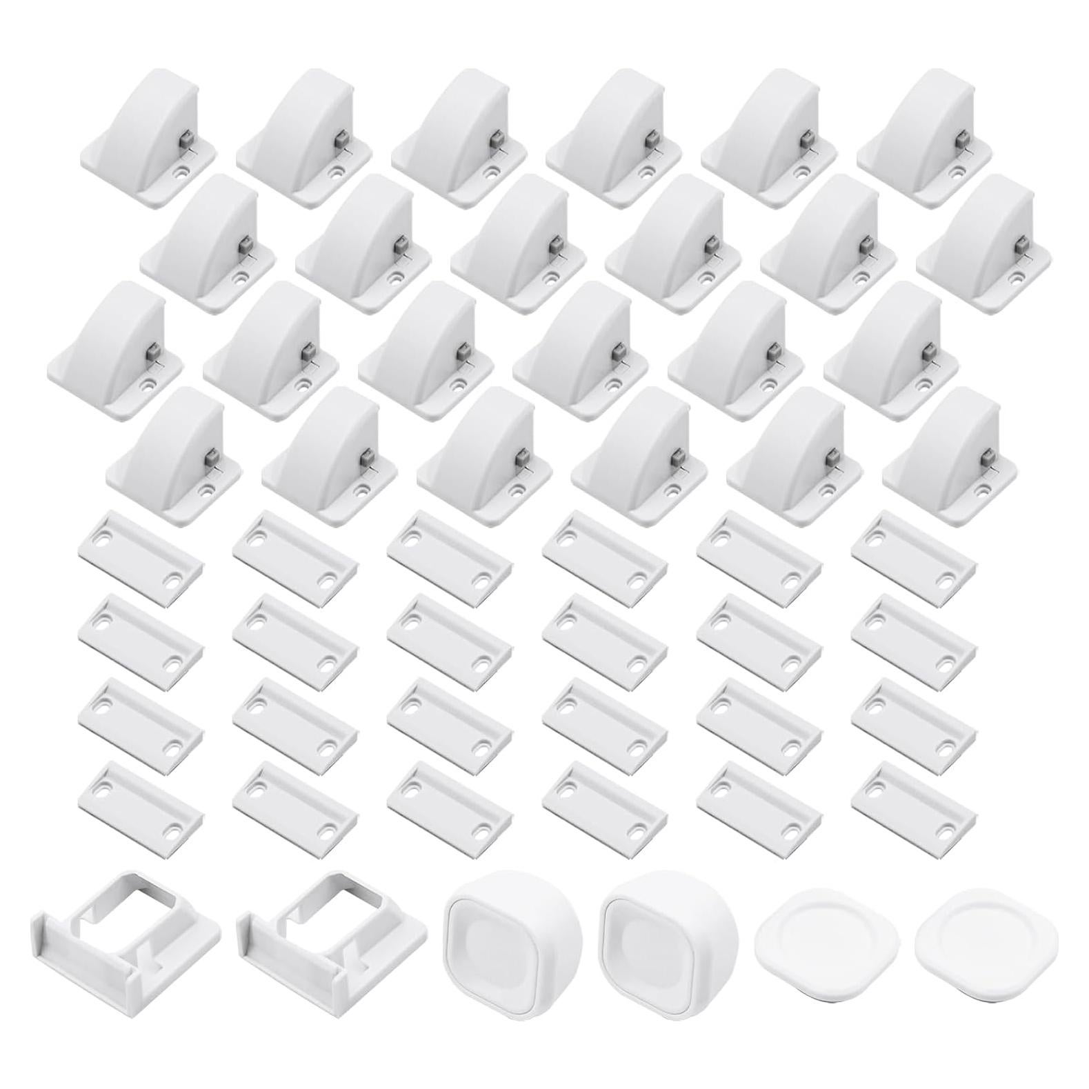 Cerraduras Magnéticas para Gabinetes CUXFLS 24 Piezas Seguridad Bebés