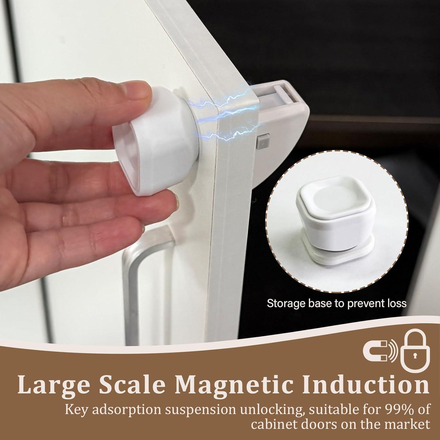 Cerraduras Magnéticas para Gabinetes CUXFLS 24 Piezas Seguridad Bebés