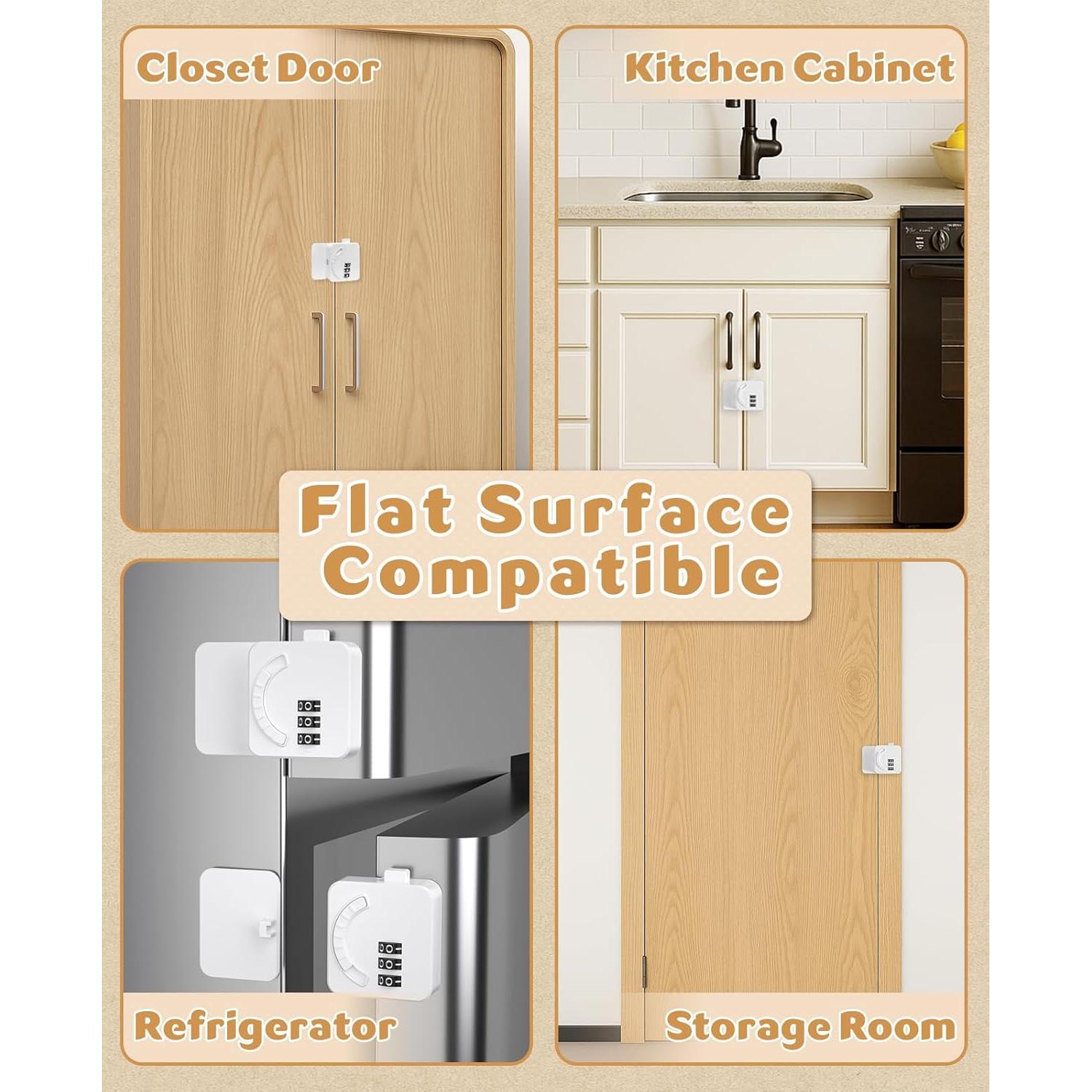 Cerraduras de Seguridad para Niños Maveek - 2 Pack Blanco