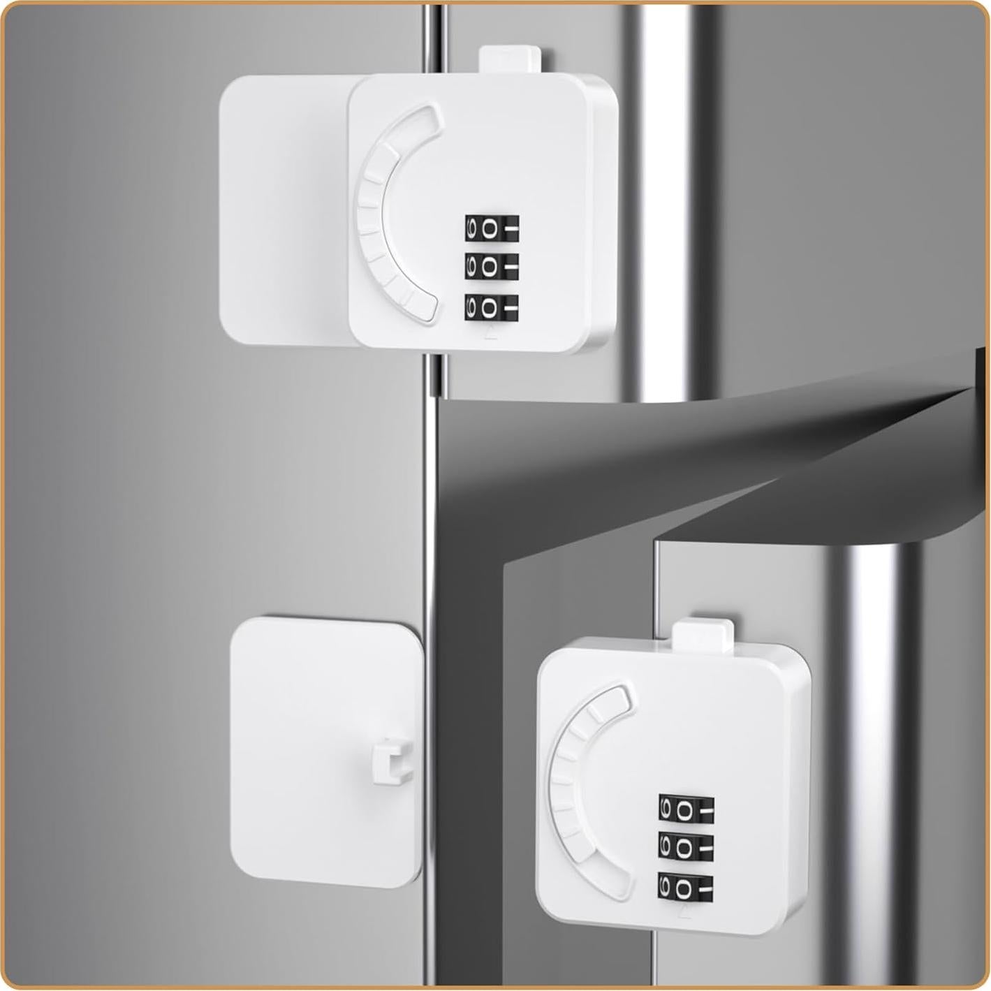 Cerraduras de Seguridad para Niños Maveek - 2 Pack Blanco