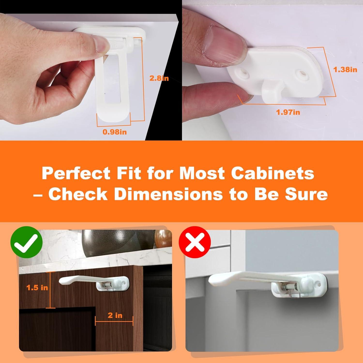 Candados de Seguridad para Gabinetes Yubiubiu - Paquete de 10