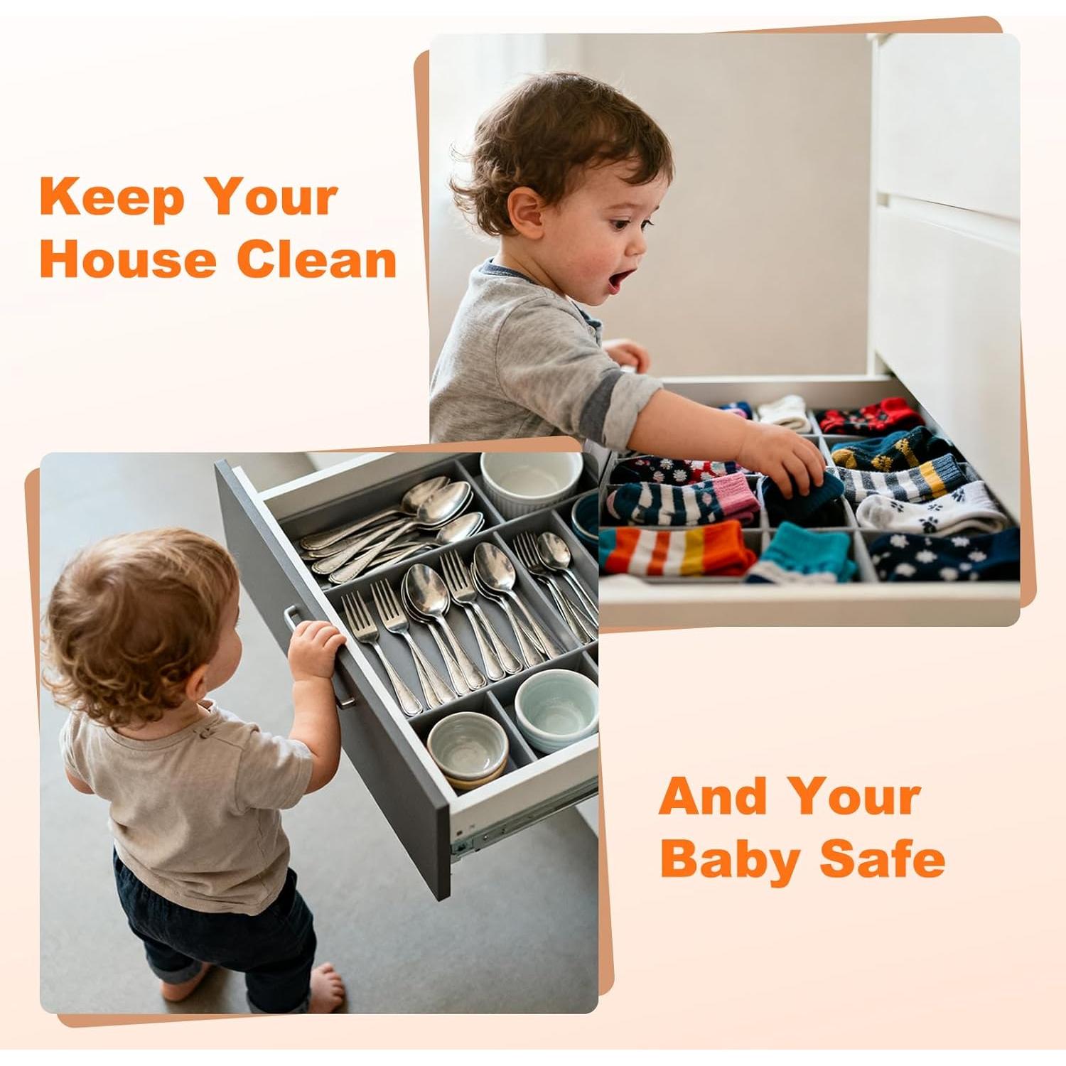 Candados de Seguridad para Gabinetes Yubiubiu - Paquete de 10