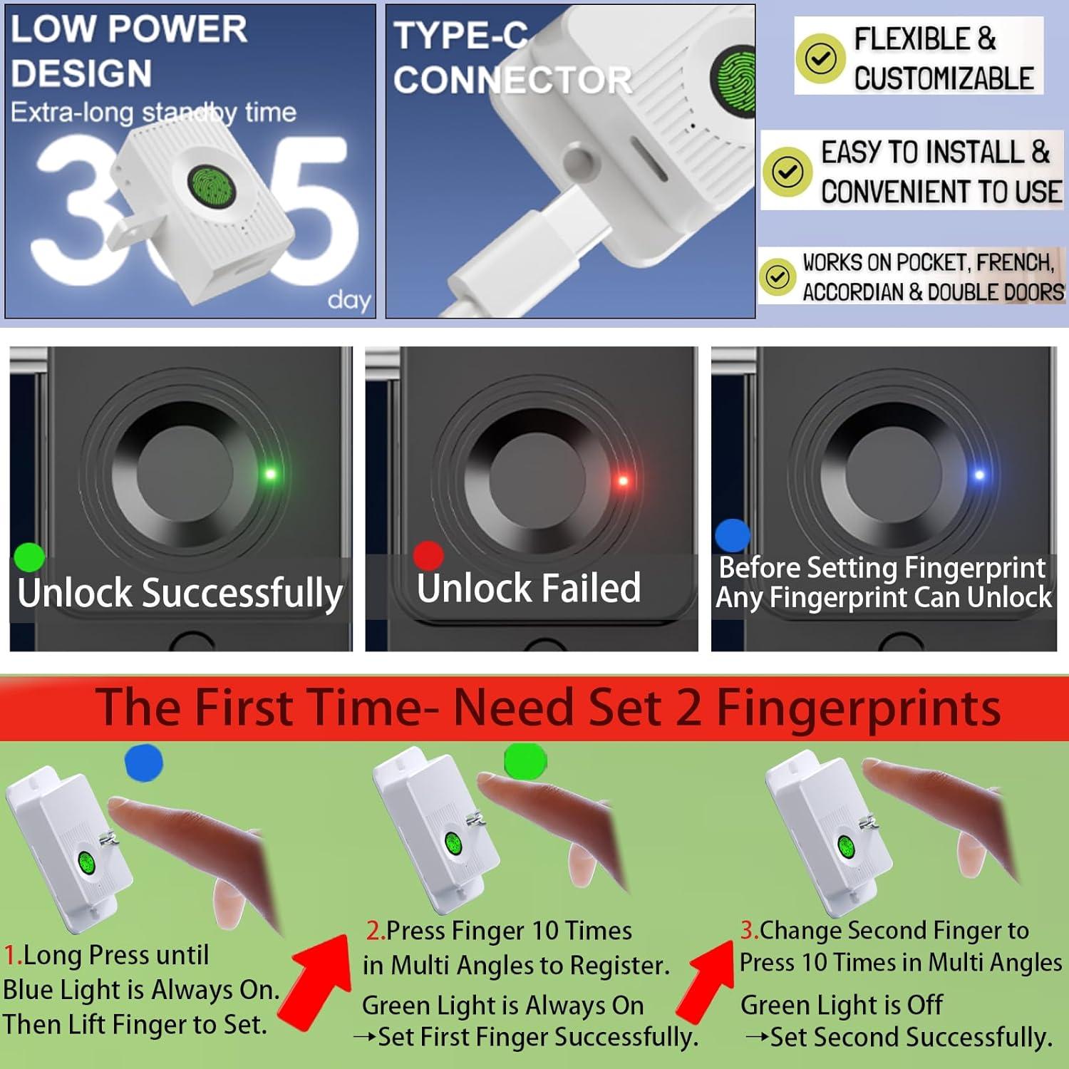 Cerradura Biométrica de Huella Dactilar Ajustable SHENZHEN