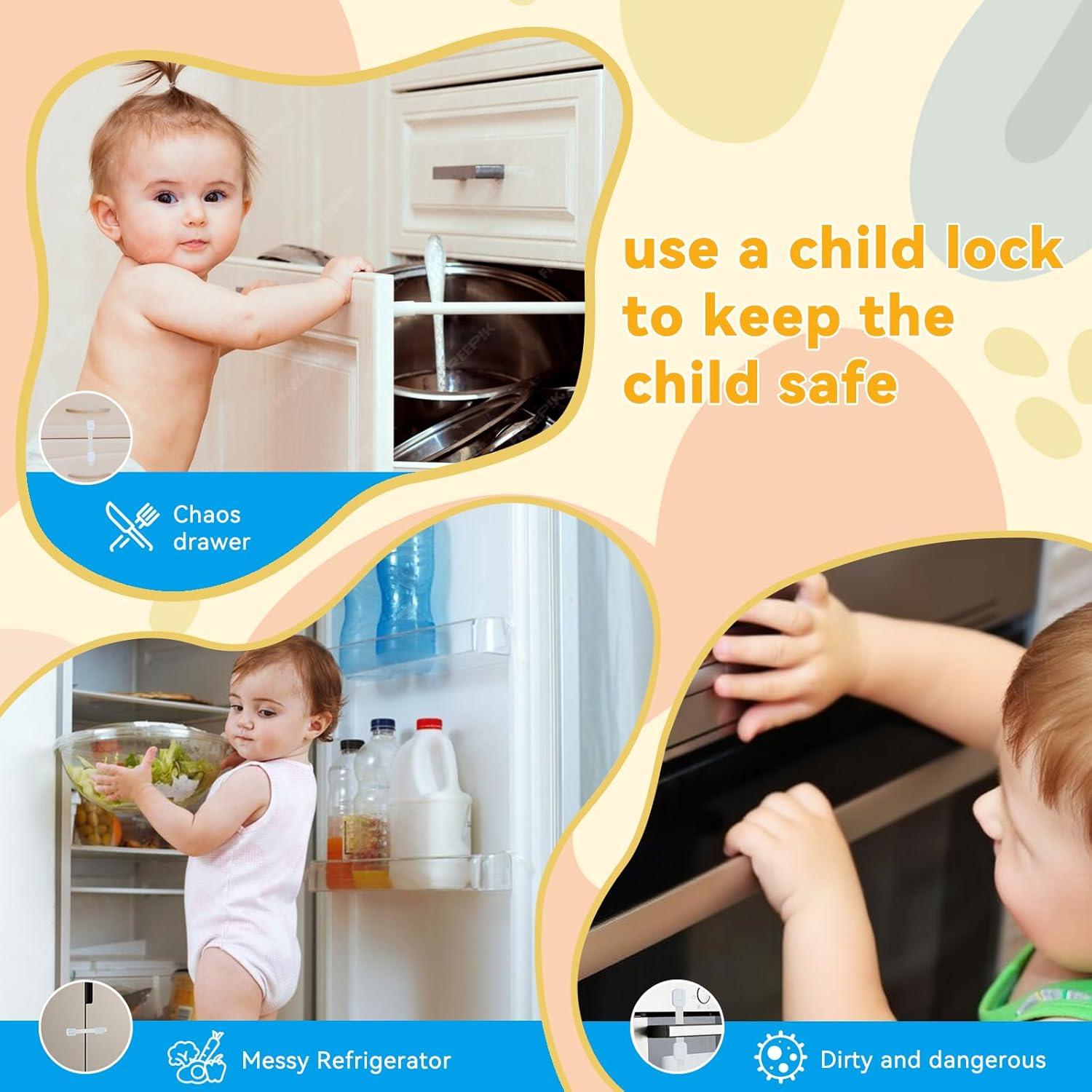 Candados de Seguridad para Niños SEREVIGPUL - Paquete de 10