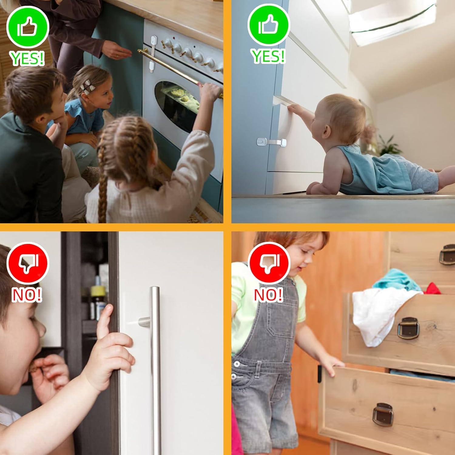 Candados de Seguridad para Niños SEREVIGPUL - Paquete de 10