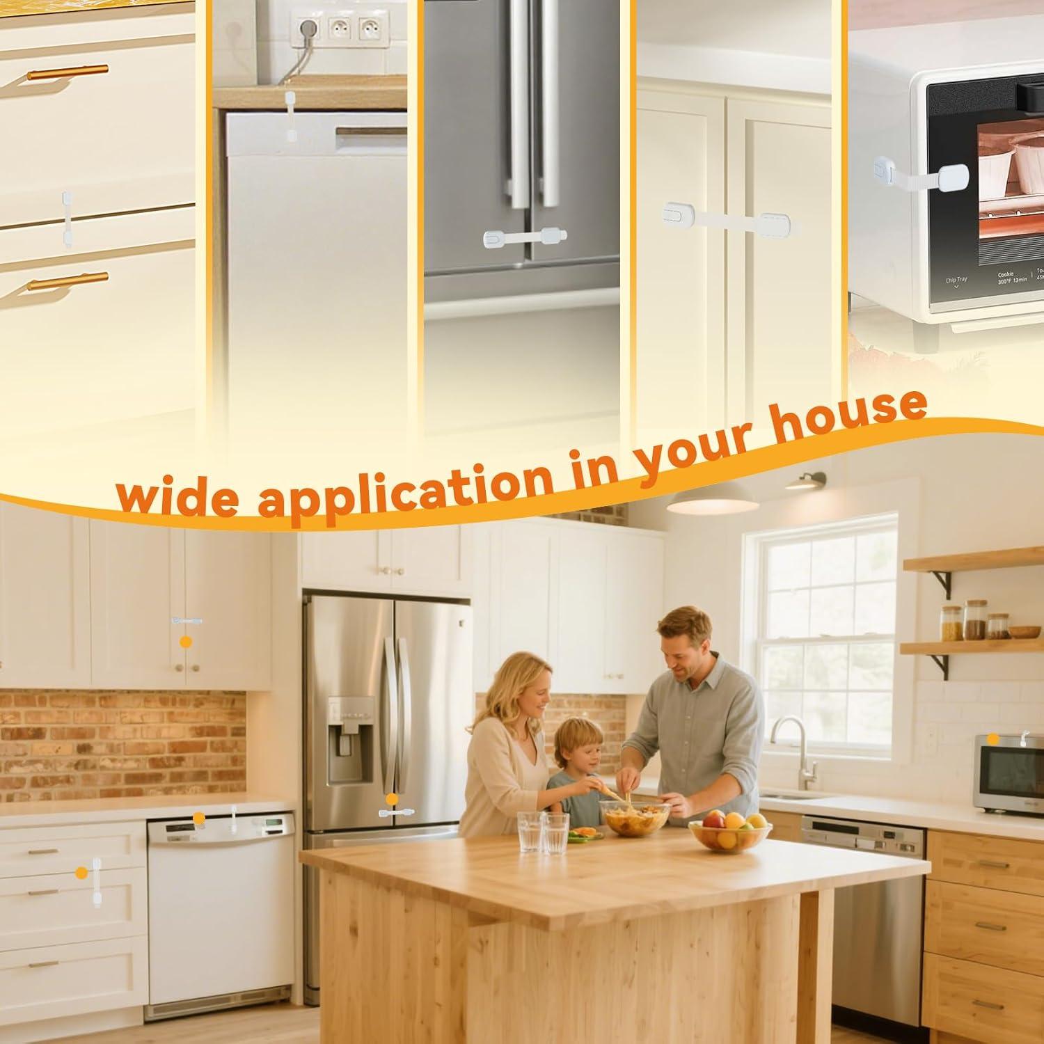 Candados de Seguridad para Niños SEREVIGPUL - Paquete de 10