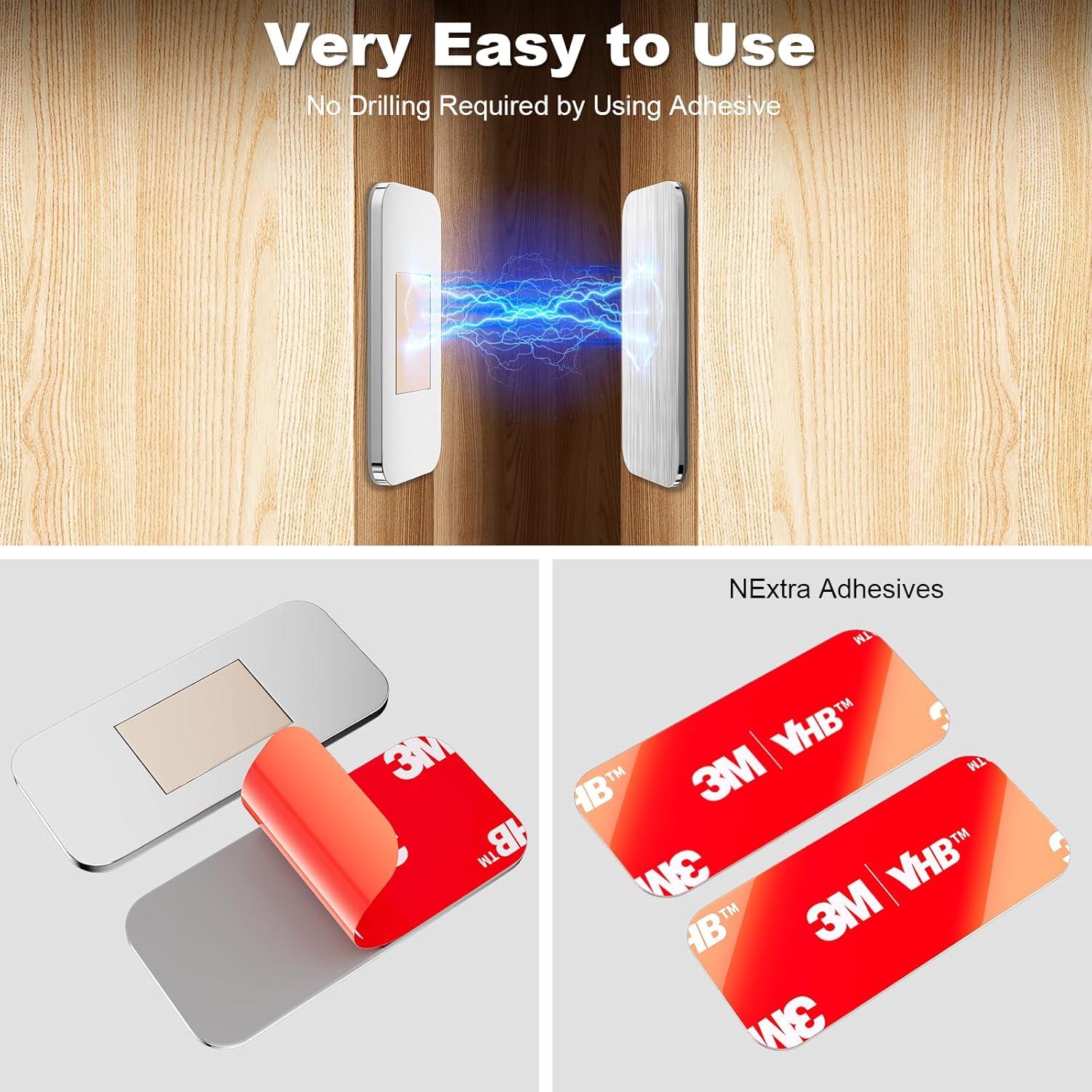 Paquete de 10 Imanes Magnéticos para Puertas de Gabinete