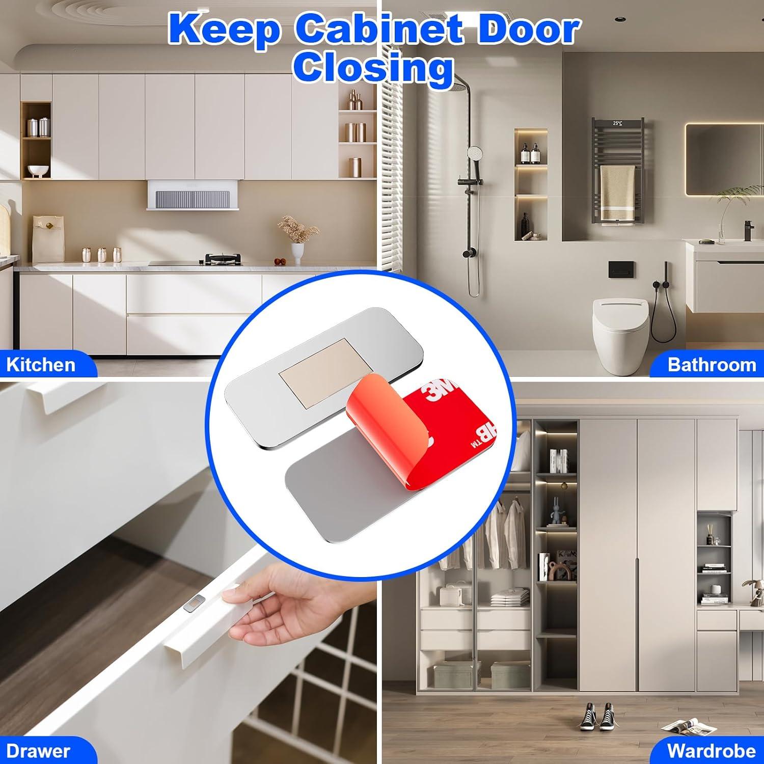 Paquete de 10 Imanes Magnéticos para Puertas de Gabinete