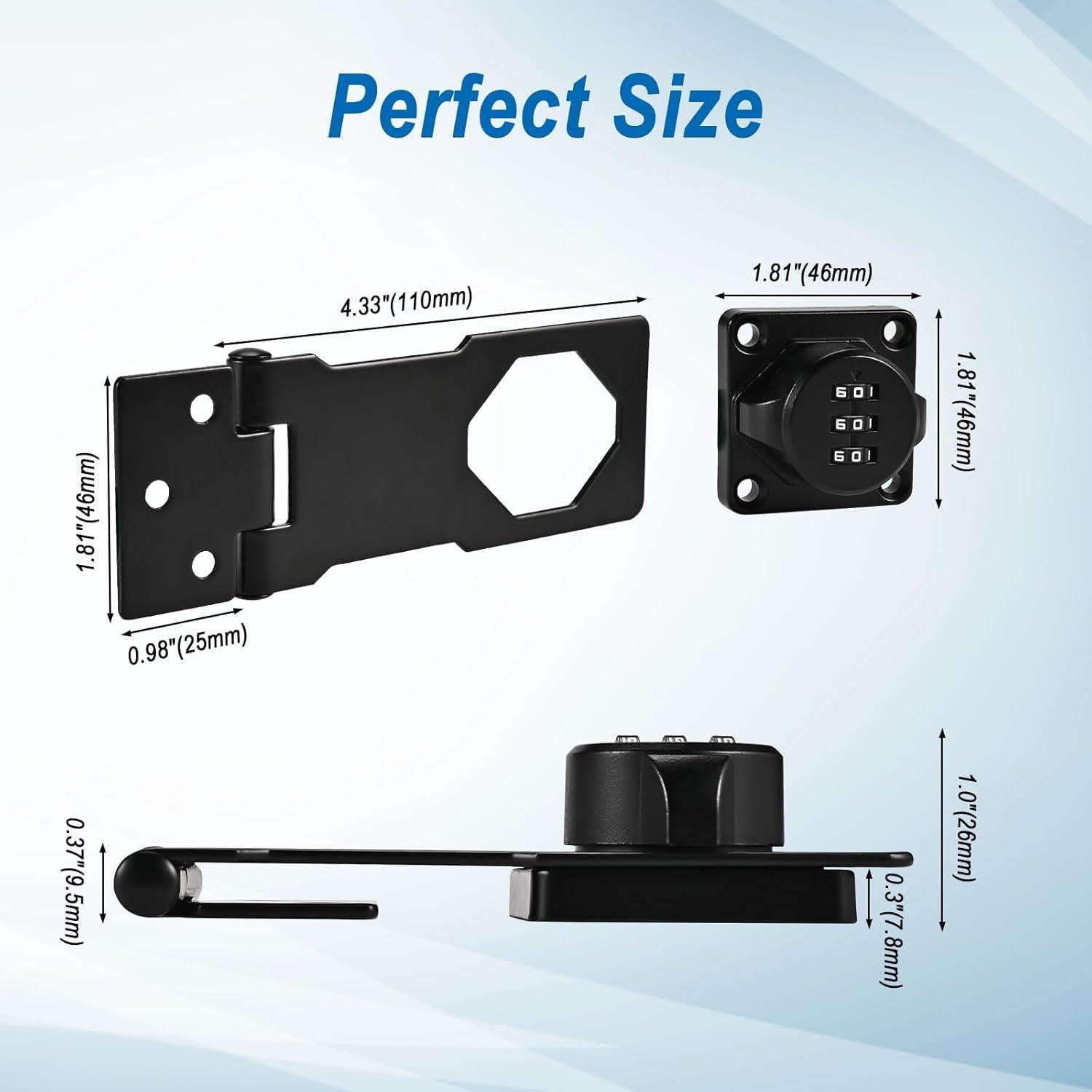 Cerraduras de Combinación Locilot para Gabinetes - 2 Pcs