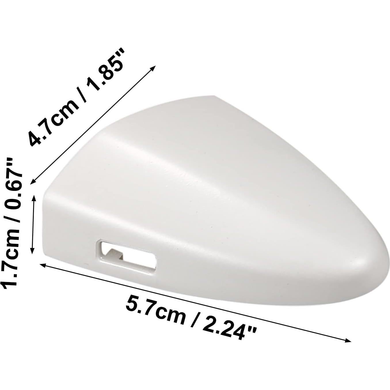 Cubierta de Manija de Puerta Delantera Izquierda X AUTOHAUX Blanca