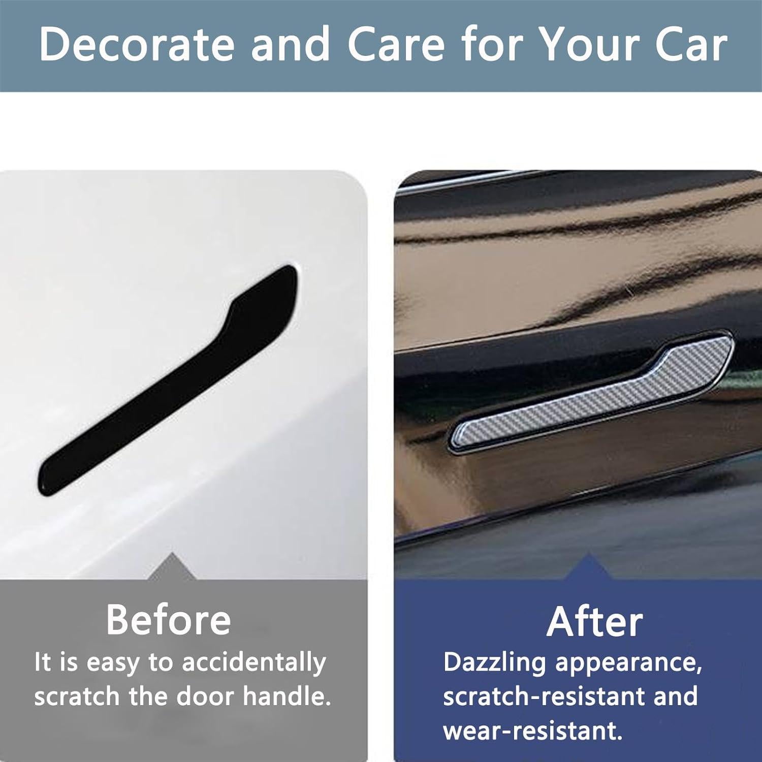 Cubierta de Manija de Puerta Gleway para Tesla Modelo 3/Y 2017-2023