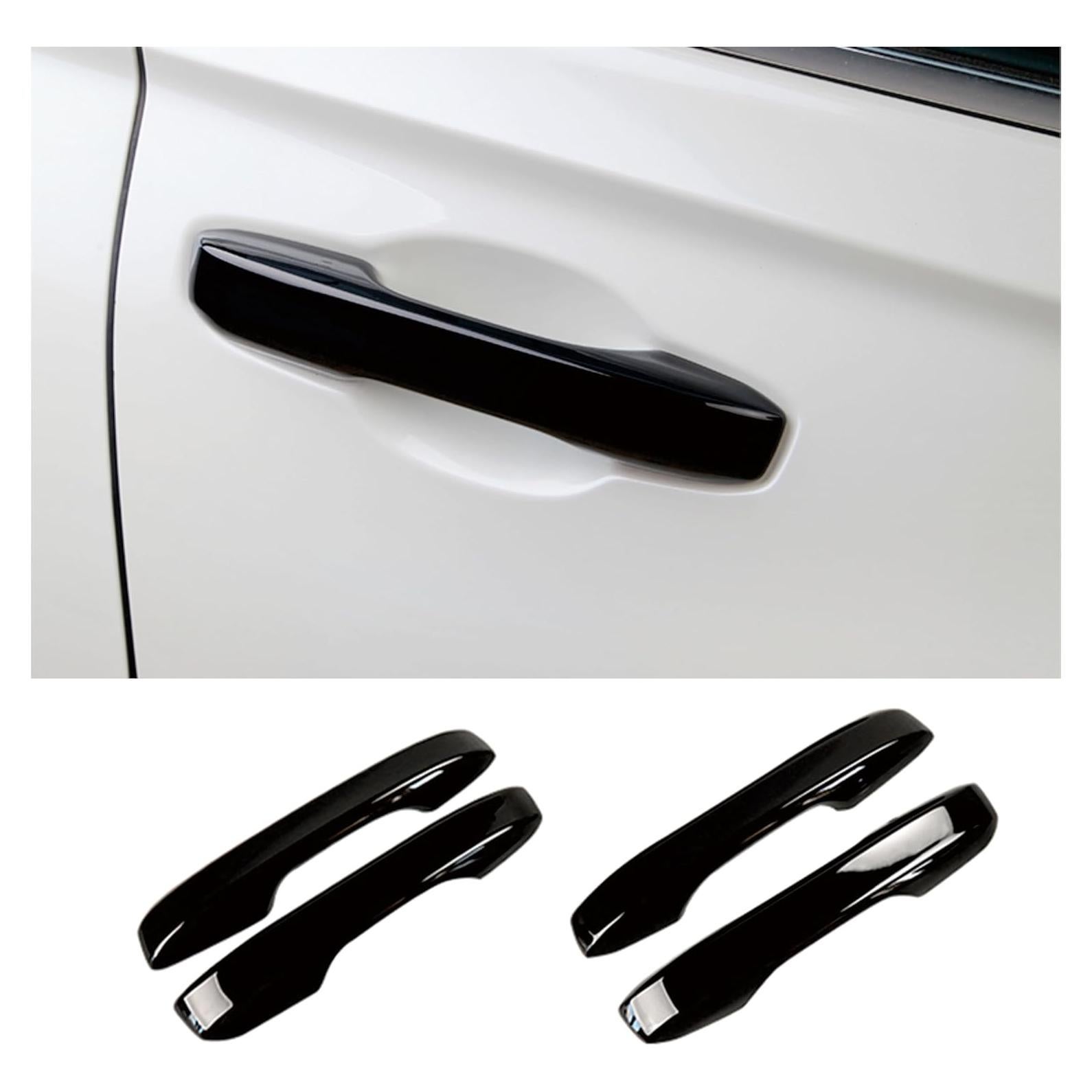 Cubierta de Protección para Mango de Puerta Vinzecle Negro Brillante