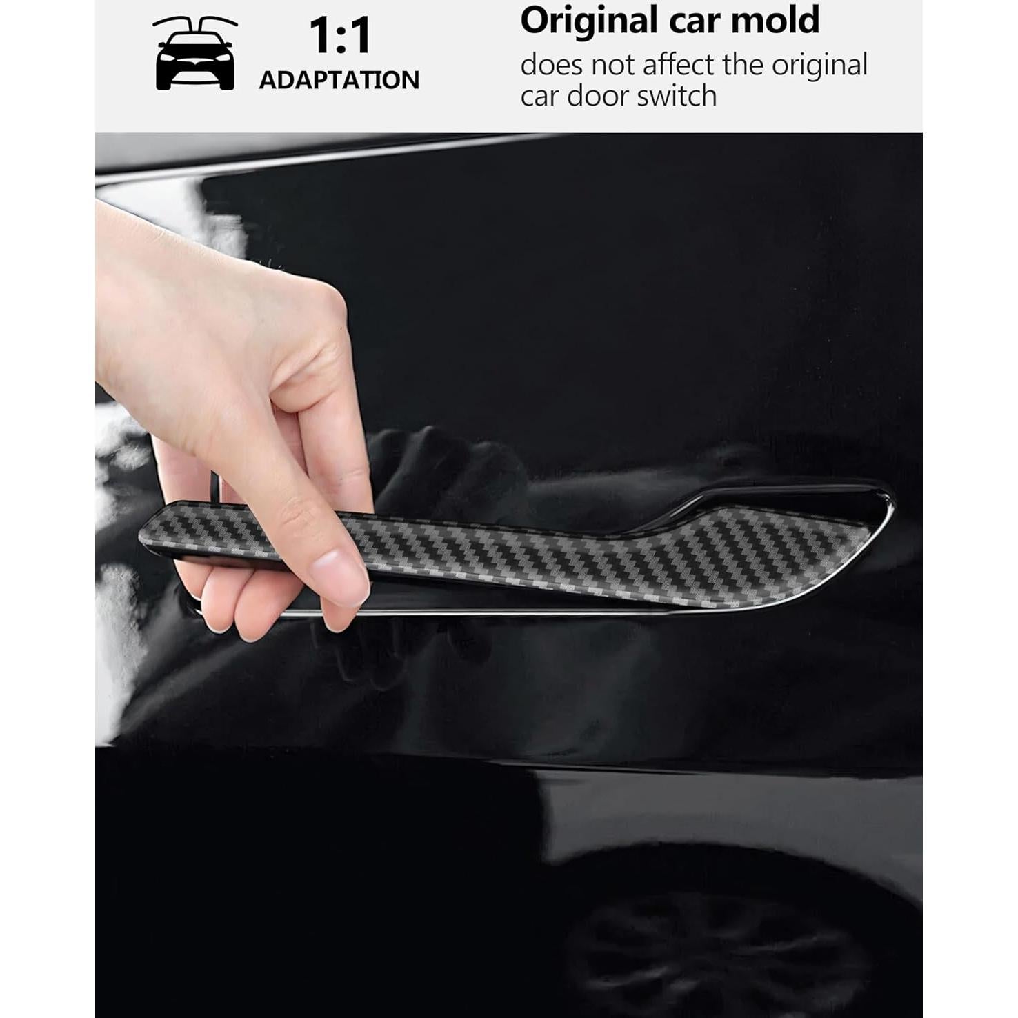 Cubierta de Manija de Puerta Tesla Modelo Y y 3 2020-2025 4PCS