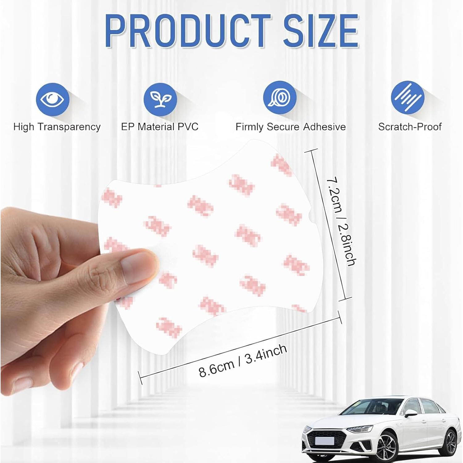 Protector de Manija de Puerta de Coche Genérico 4 Piezas Transparente