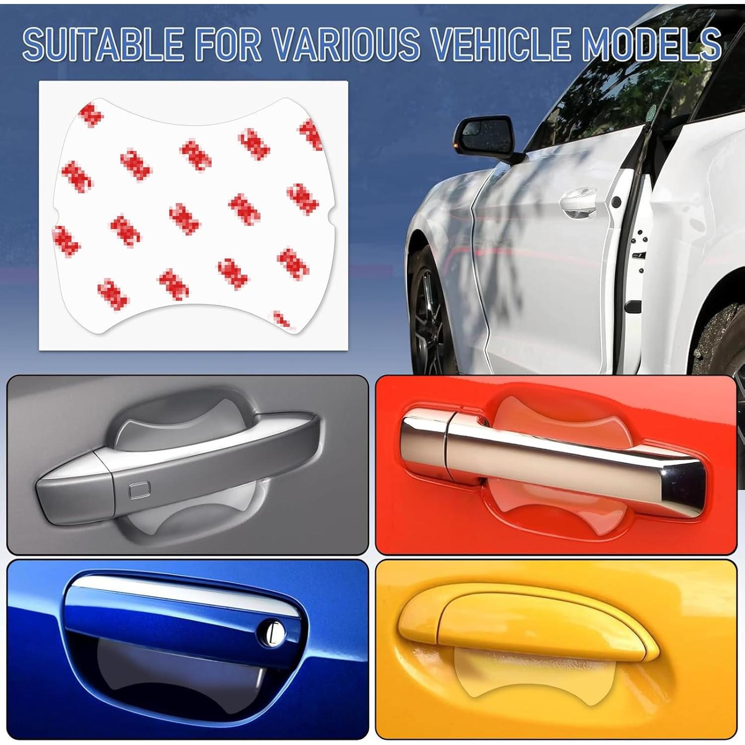 Protector de Manija de Puerta de Coche Genérico 4 Piezas Transparente