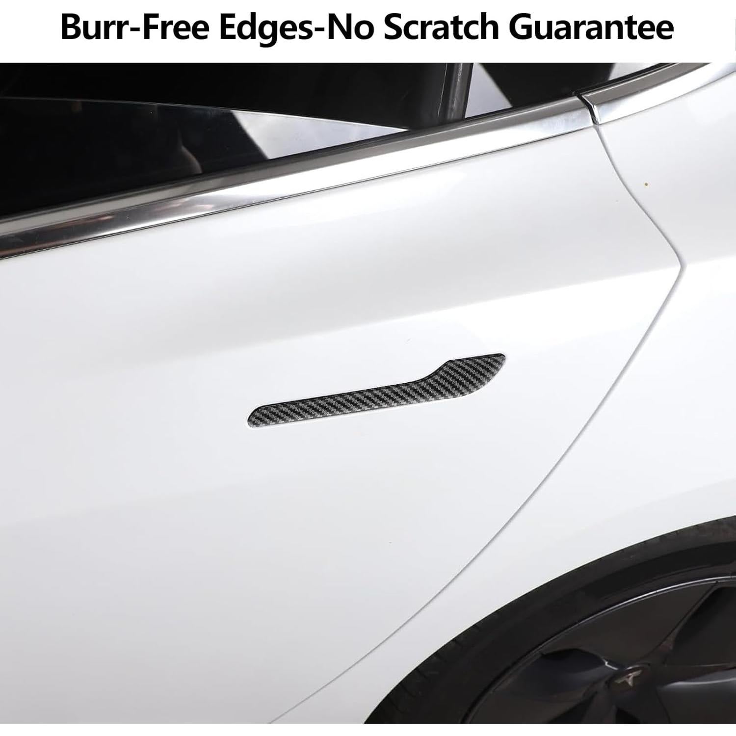 Cubiertas para Manijas de Puerta Tesla Model 3/Y 2017-2025 Fibra de Carbono
