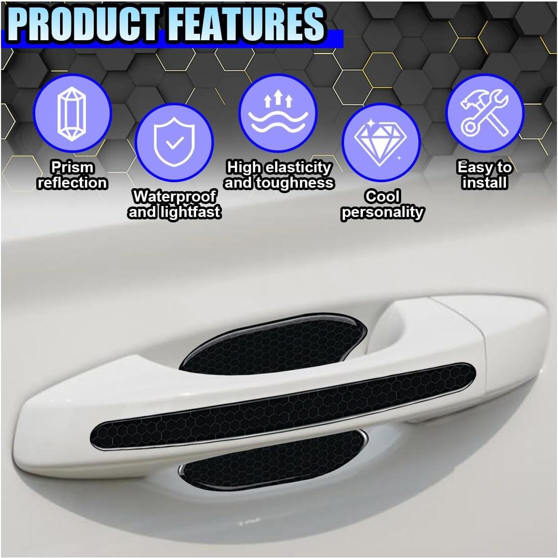 Calcomanías Protectores para Manijas de Puerta ZIMISI 8 Piezas