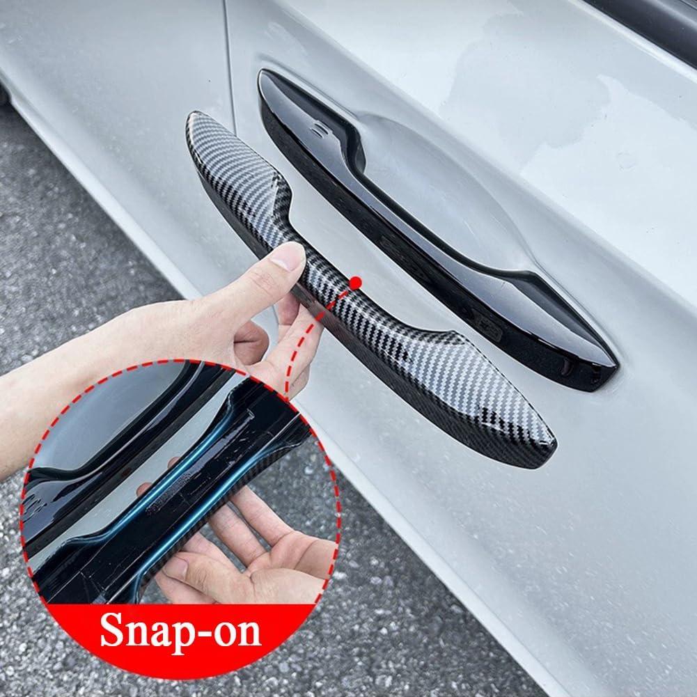 Protector de Manija de Puerta Auto Zacxoxsr Negro Brillante