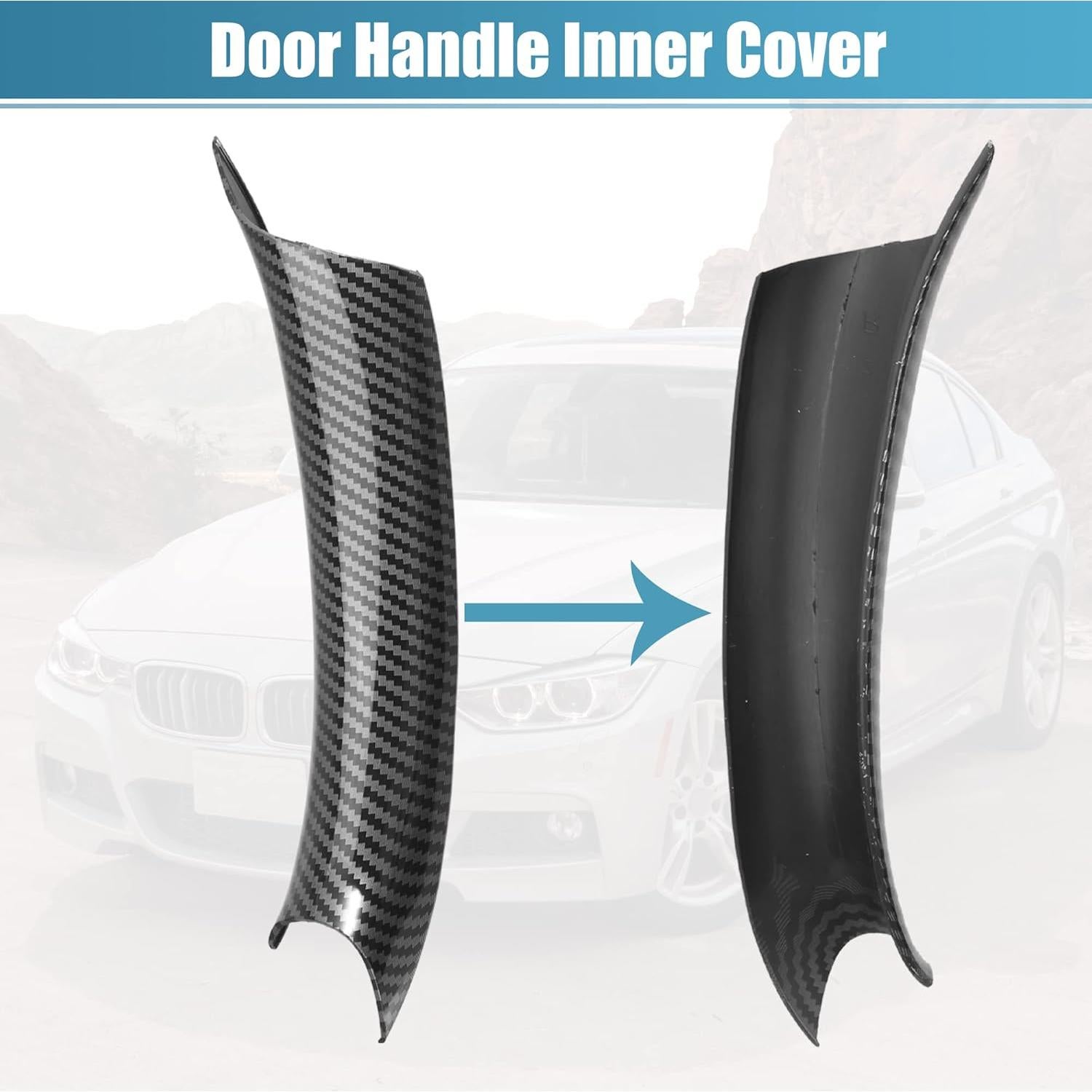 Cubierta Interior de Manija de Puerta BMW F15 F16 X AUTOHAUX 3 Piezas