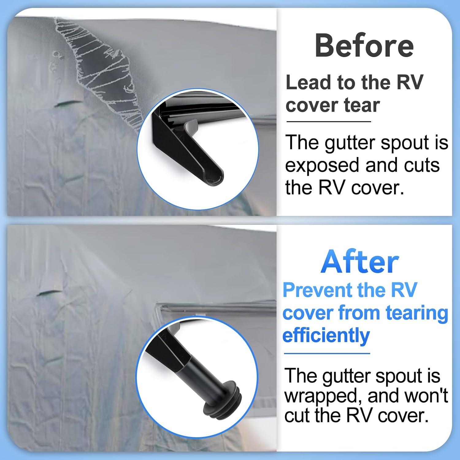 Tapas de desagüe para RV Acostop - 4 piezas, 6.35 cm