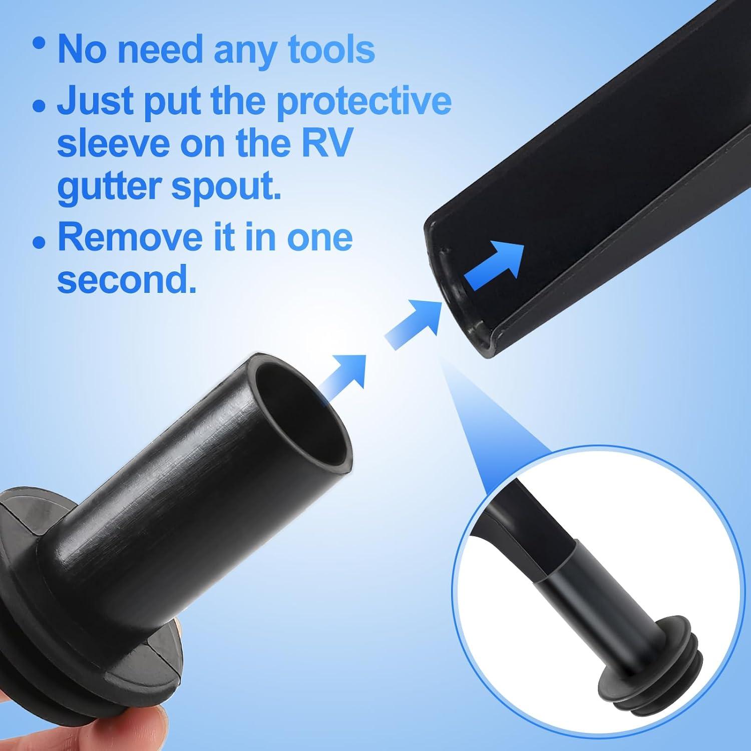 Tapas de desagüe para RV Acostop - 4 piezas, 6.35 cm