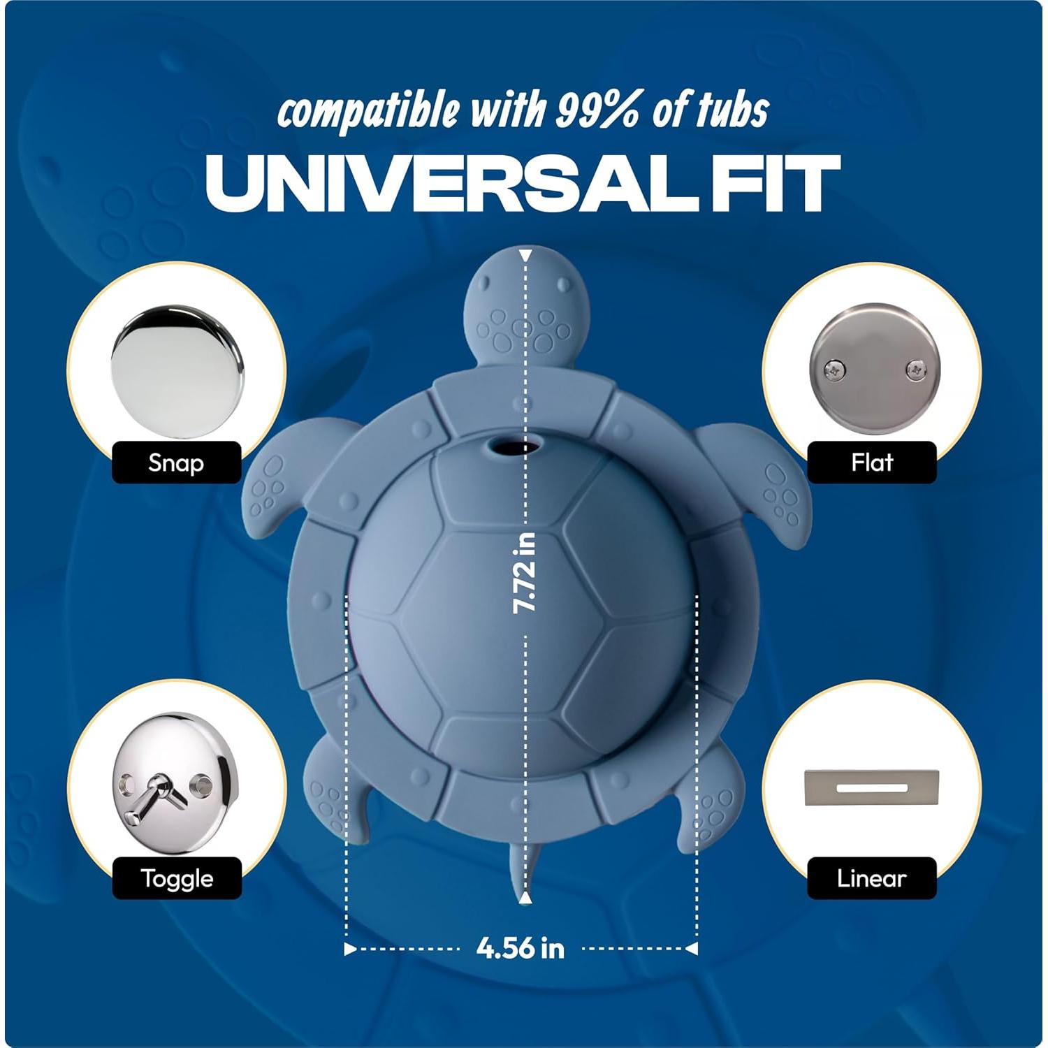 Cubierta de Desagüe de Desbordamiento Jumble Dream Azul Profundo