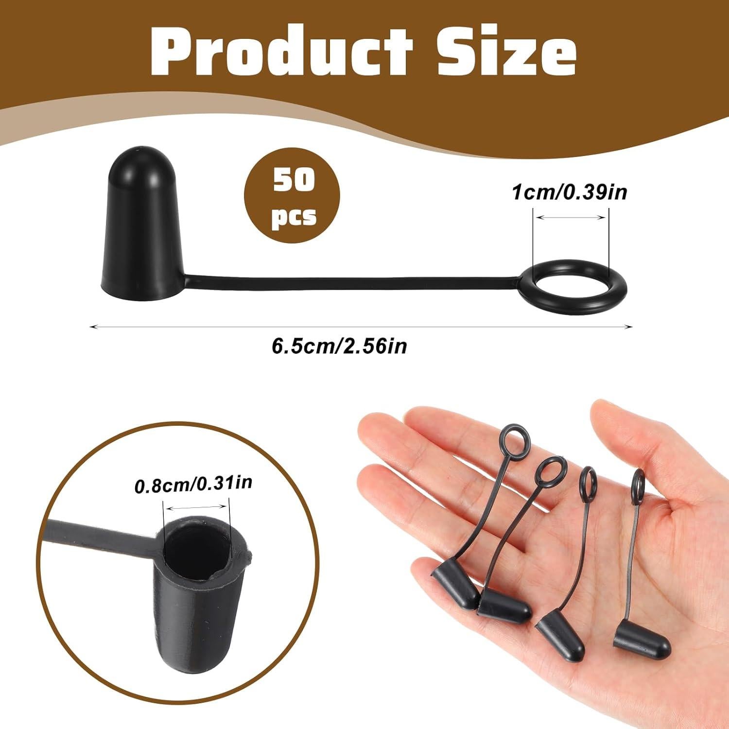 TIESOME 50 Tapas de Polvo para Vertedores de Licor y Aceite