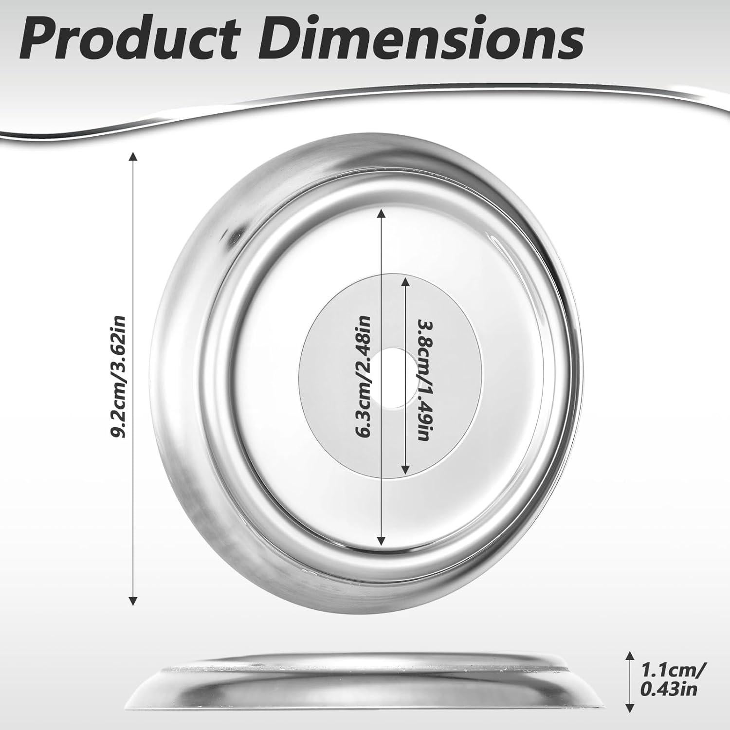 Anillo Cubierta de Salida de Metal BOHUIZ 2 Pcs 3.81 cm
