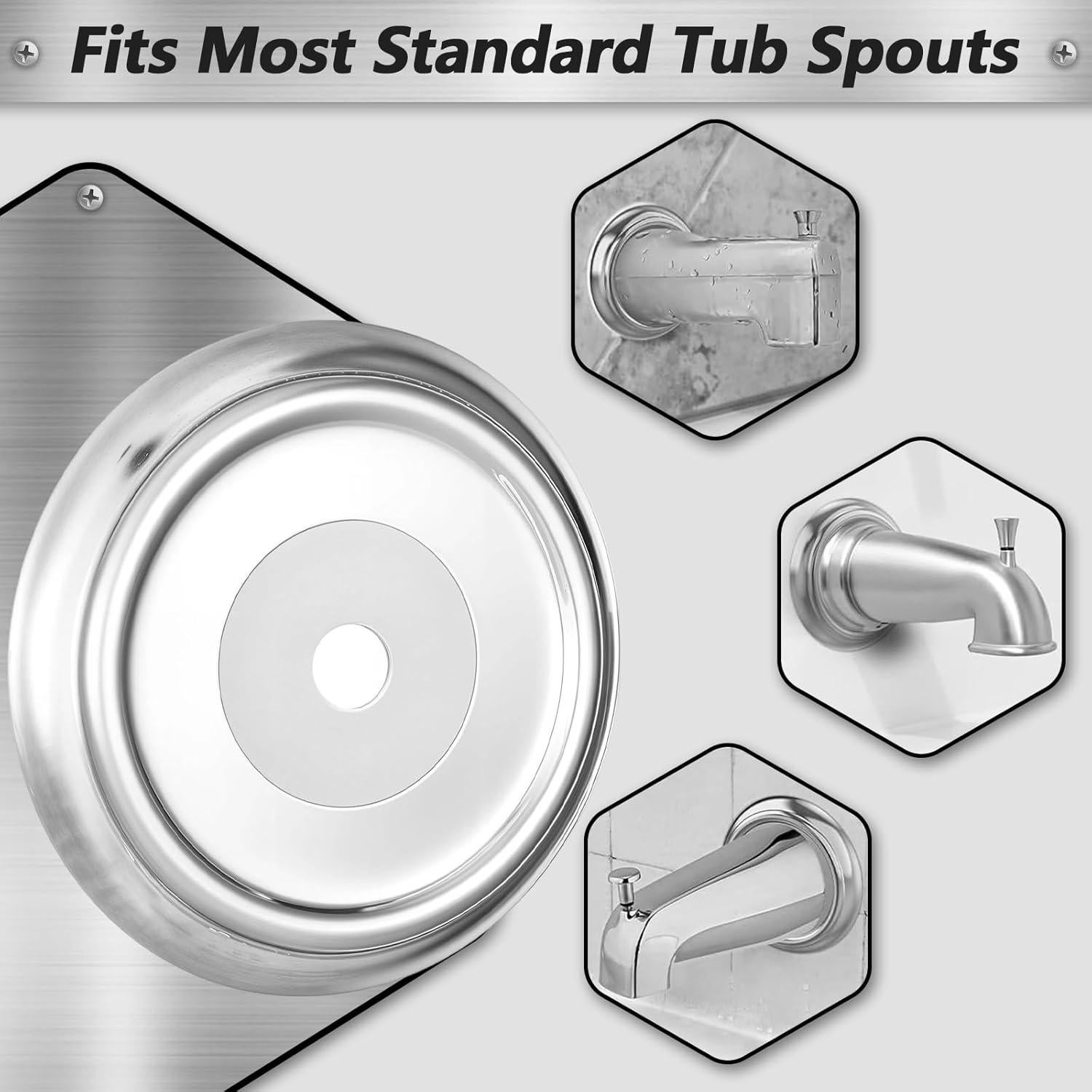 Anillo Cubierta de Salida de Metal BOHUIZ 2 Pcs 3.81 cm