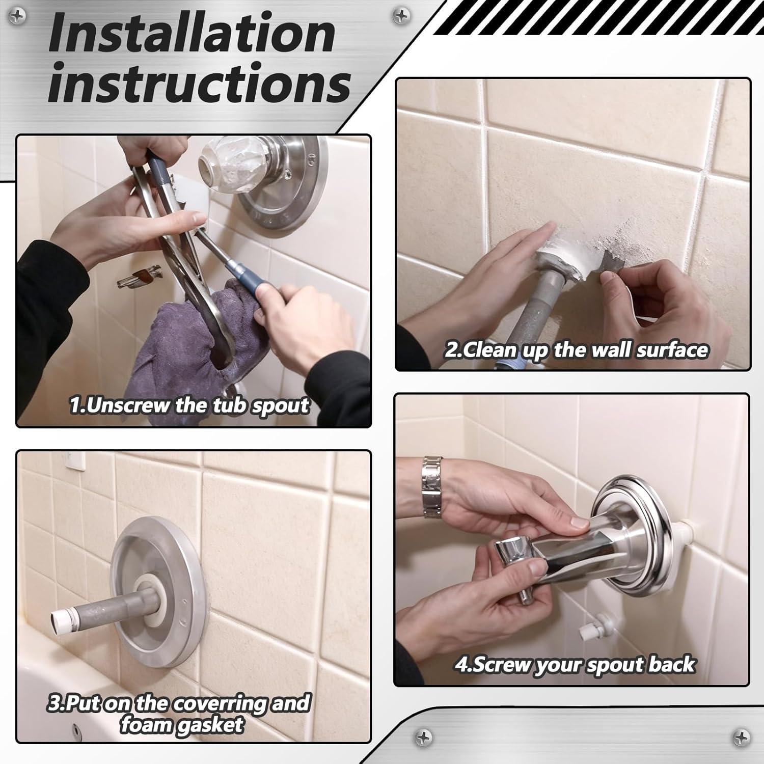 Anillo Cubierta de Salida de Metal BOHUIZ 2 Pcs 3.81 cm