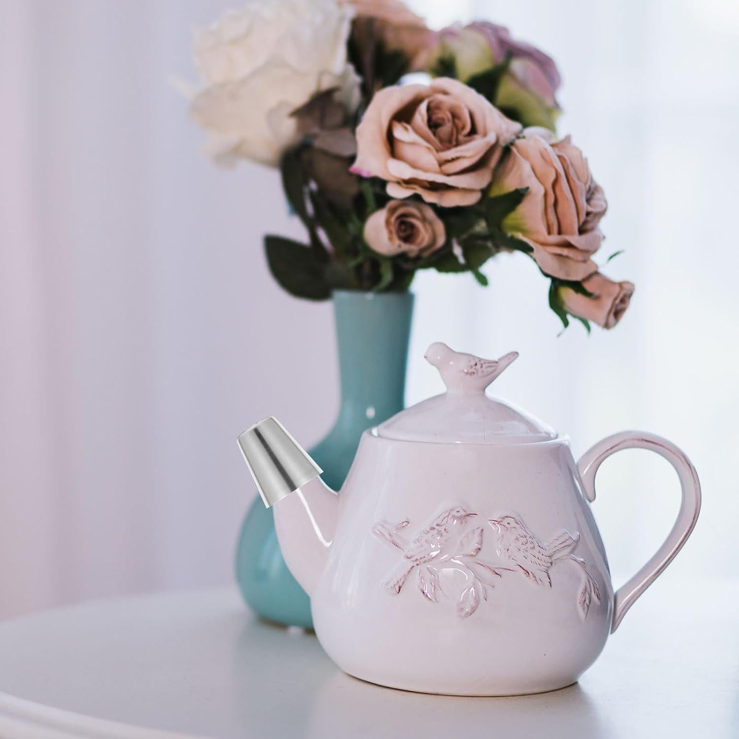 Cubierta de Pitorro para Tetera Acero Inoxidable 2 Piezas