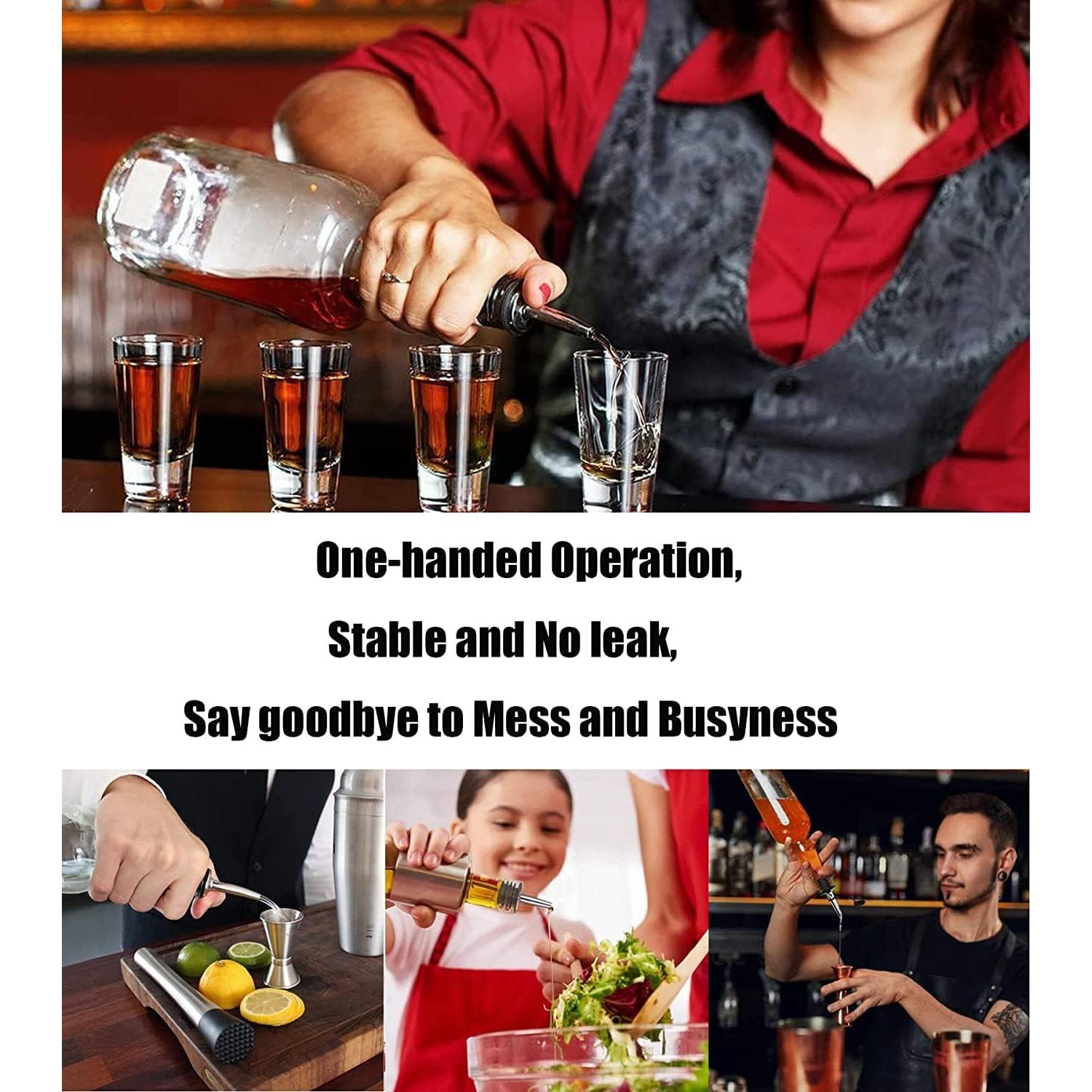 Pafusen 24 Vertedores de Botellas de Licor Acero Inoxidable