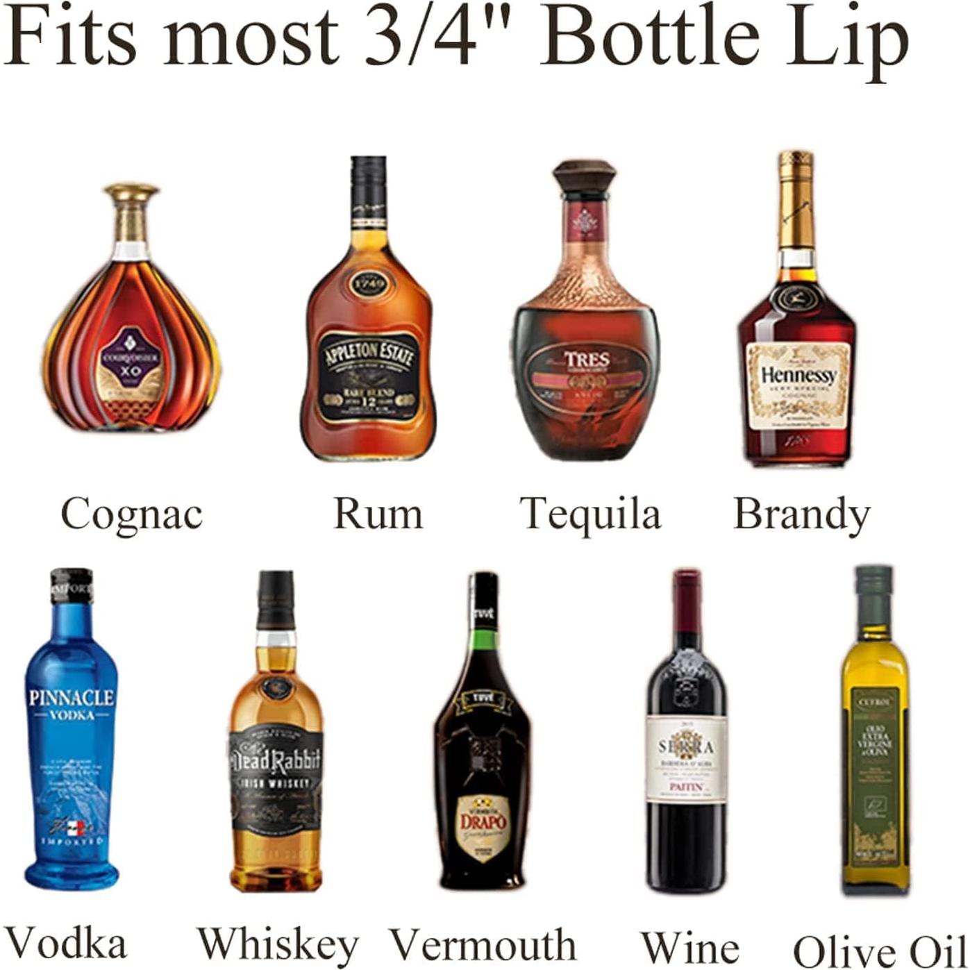 Pafusen 24 Vertedores de Botellas de Licor Acero Inoxidable