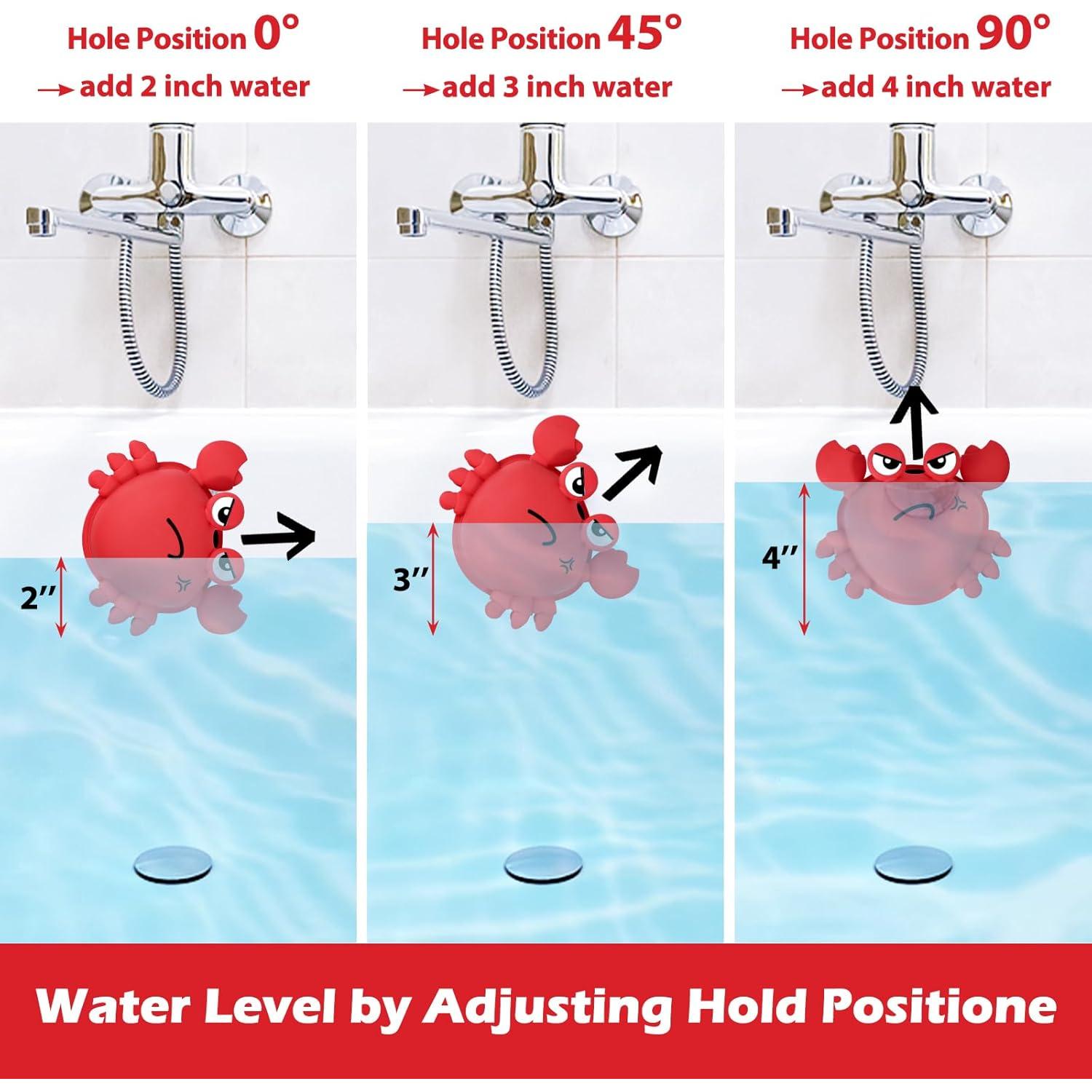 Cubierta de desagüe de bañera Koluti, silicona roja, 10.16 cm