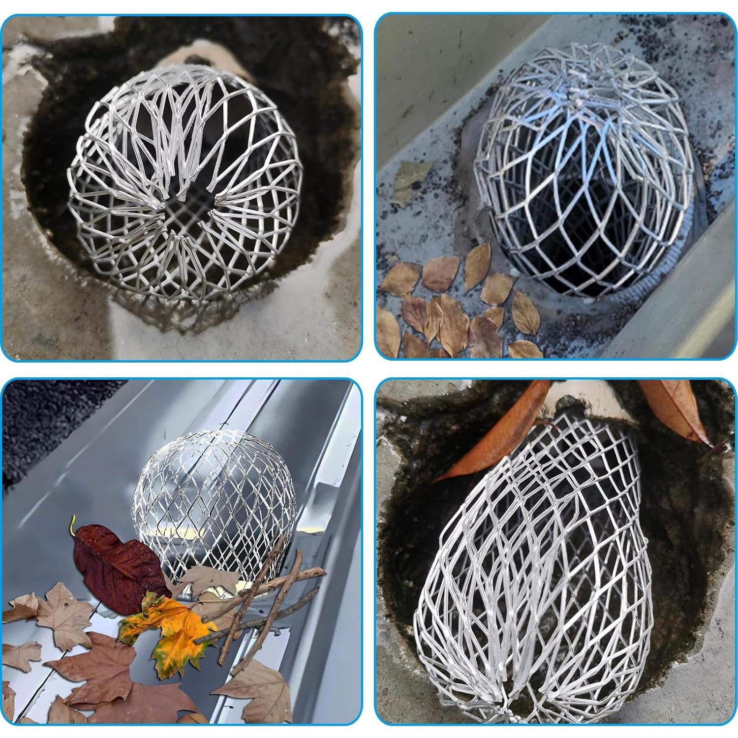 Paquete de 8 Protectores de Bajante de Canalón SCOR 8-12