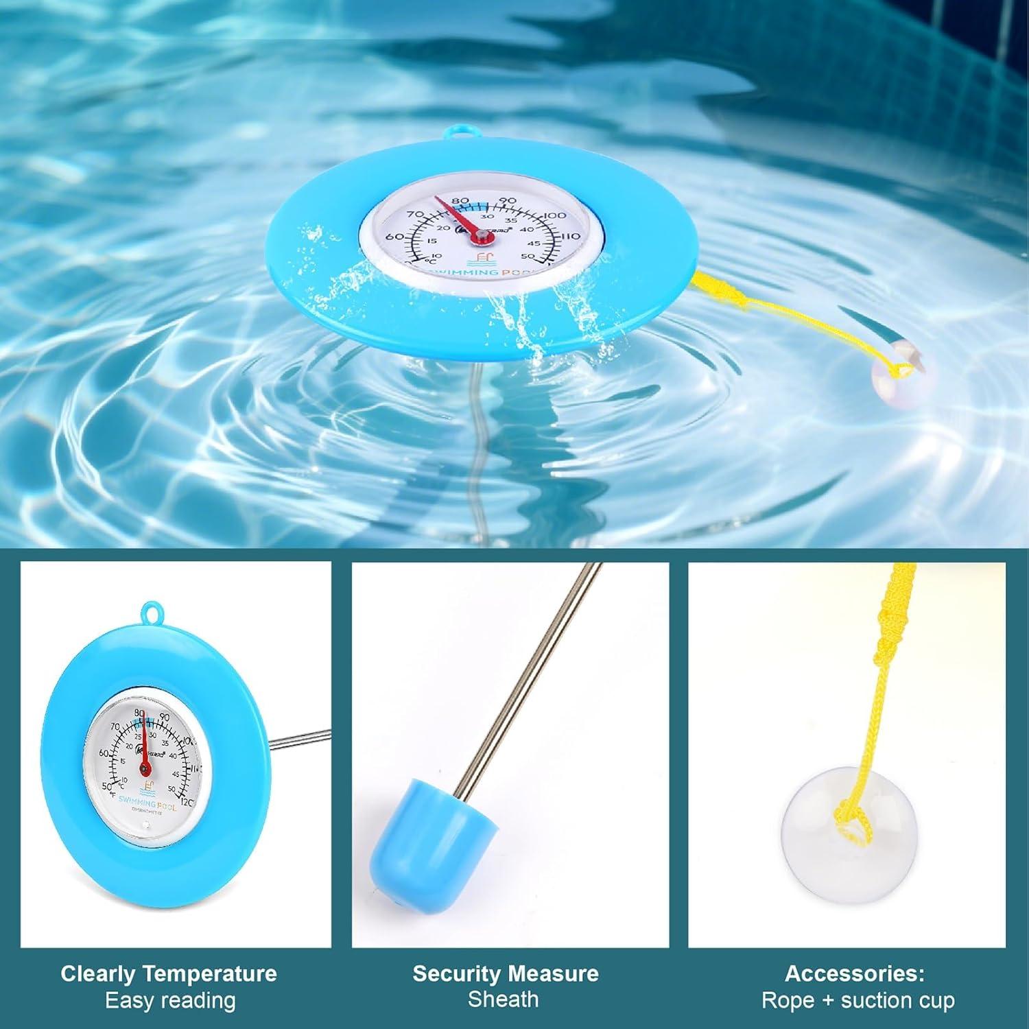 Termómetro Flotante de Piscina SPOROLWE 1.68" Resistente