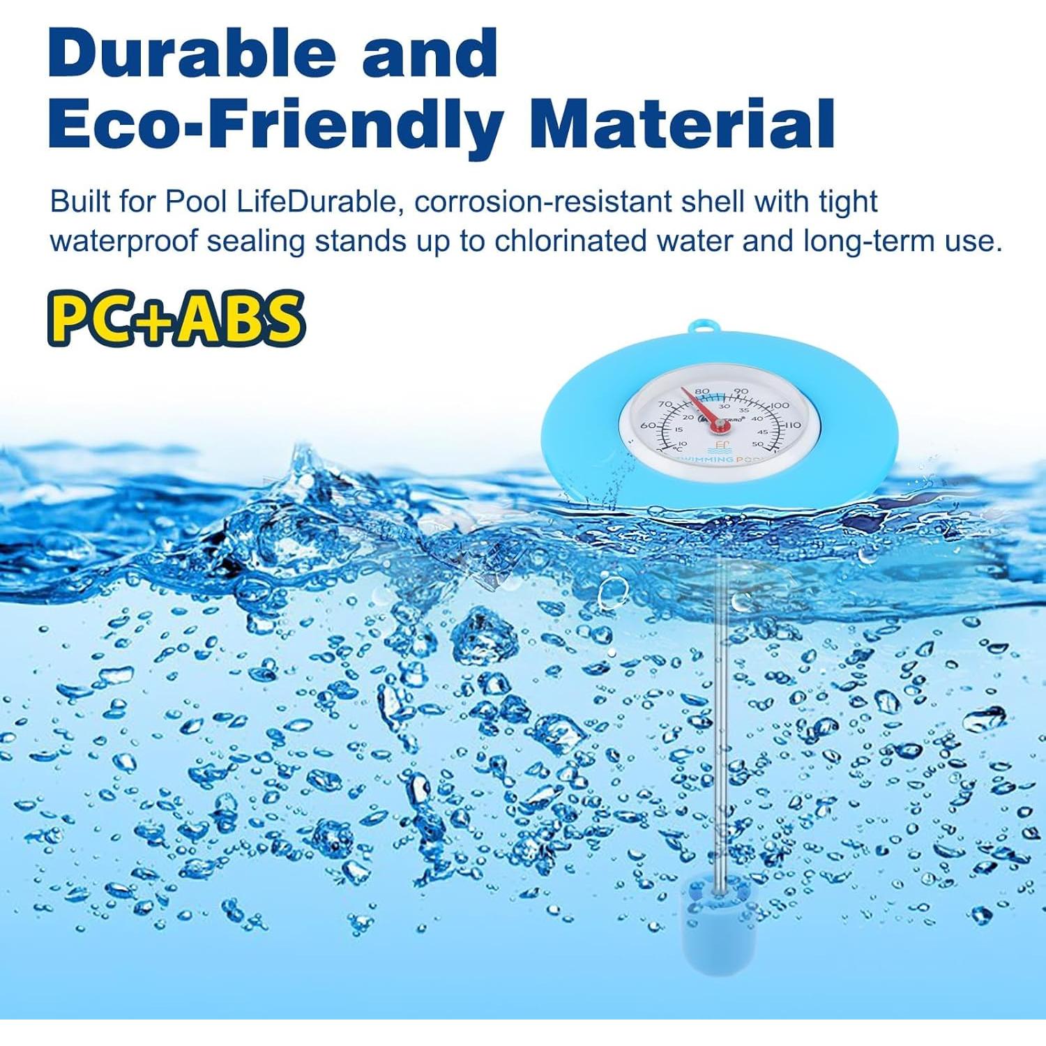 Termómetro Flotante de Piscina SPOROLWE 1.68" Resistente