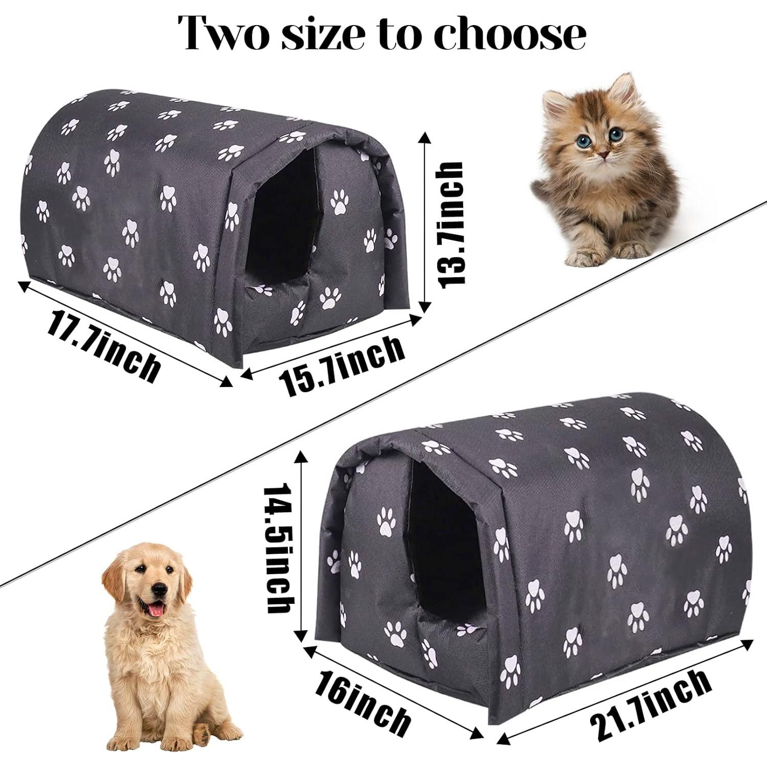 Refugio para Gatos Callejeros Fhiny, Casa Impermeable M 45x40x35cm