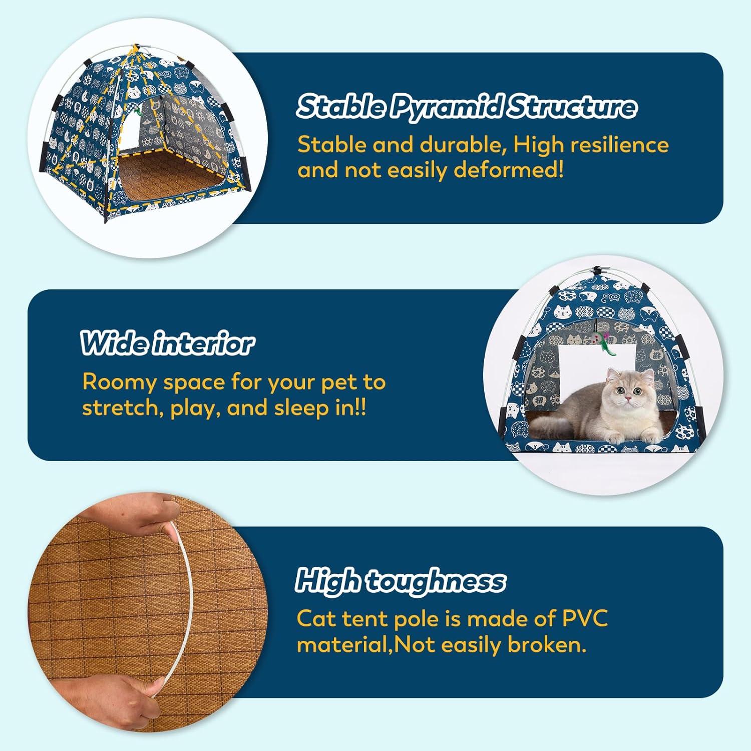 Casa para Mascotas XIAMI Azul 48cm - Tienda para Gatos y Perros