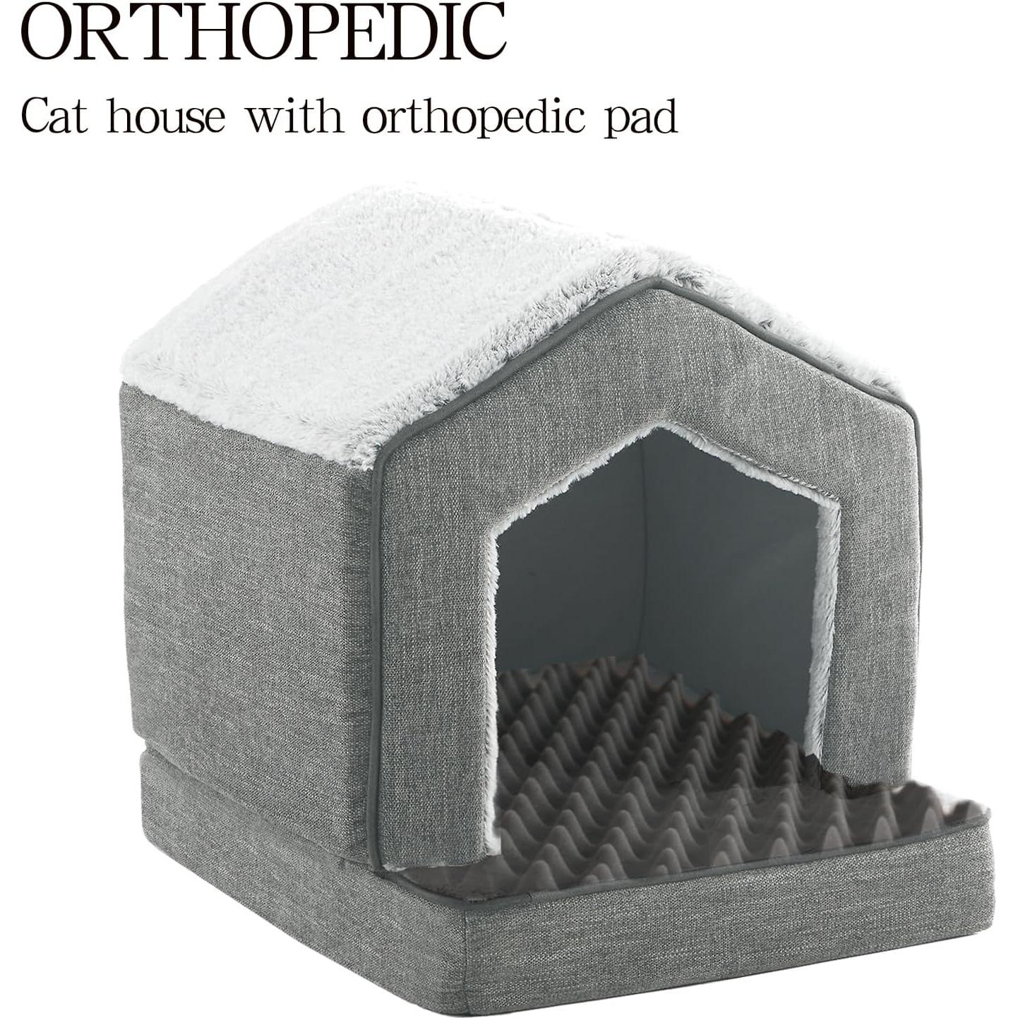 Casa Ortopédica para Gatos DEBANG HOME 45.72x38.1x43.18cm Gris