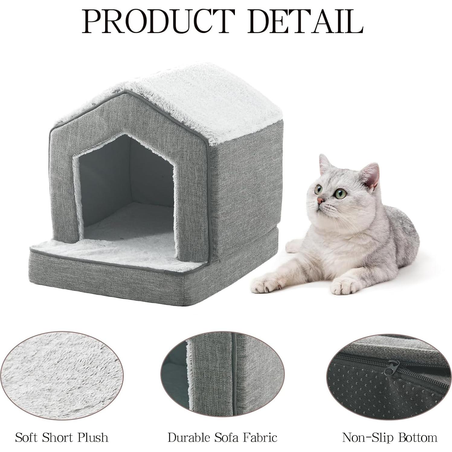 Casa Ortopédica para Gatos DEBANG HOME 45.72x38.1x43.18cm Gris