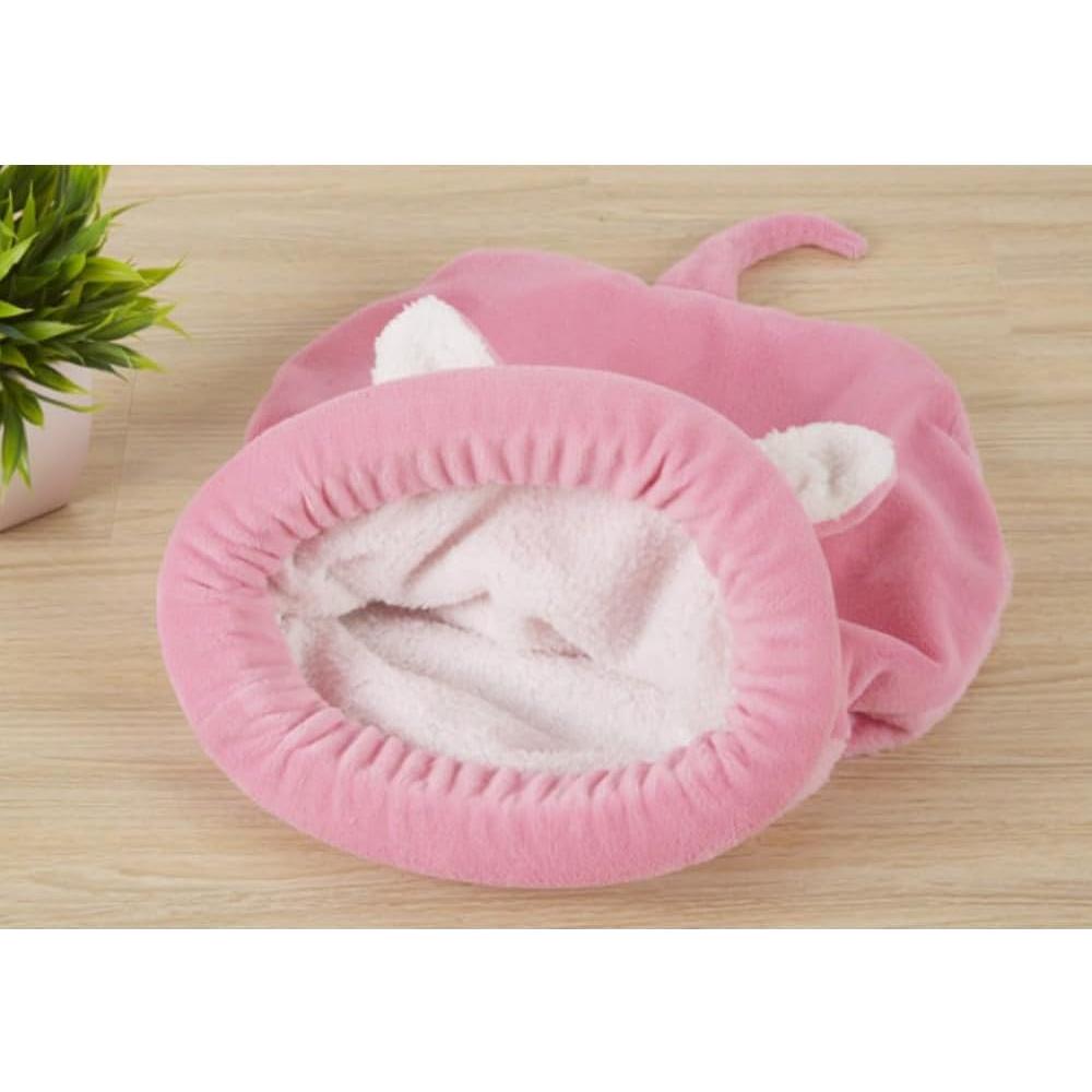 Cama para Gatos en Cueva CCUUHJ Rosa 63.5x53.3cm Suave y Lavable