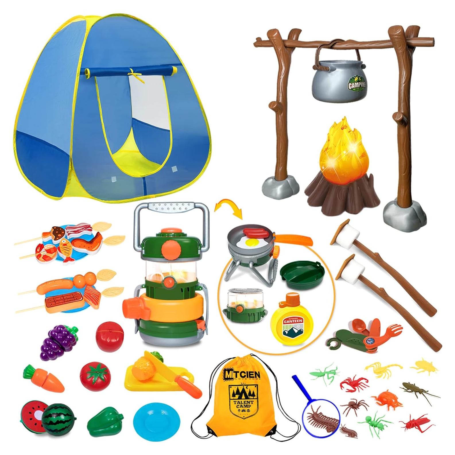 MITCIEN Set de Camping para Niños 1.57 kg con Fogata