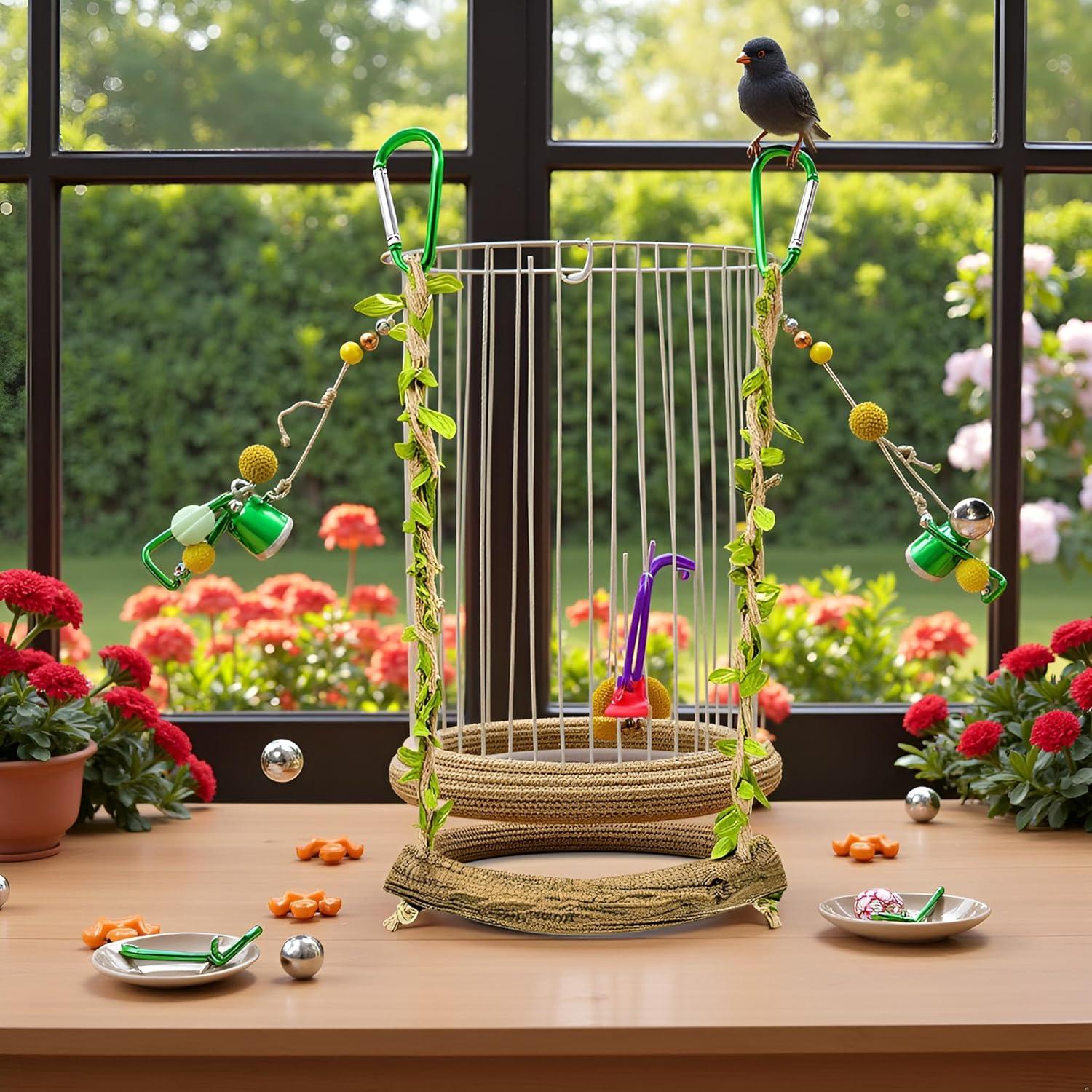 Percha de Juguete para Aves Tnyvm TYA316 - Columpio Entrenamiento