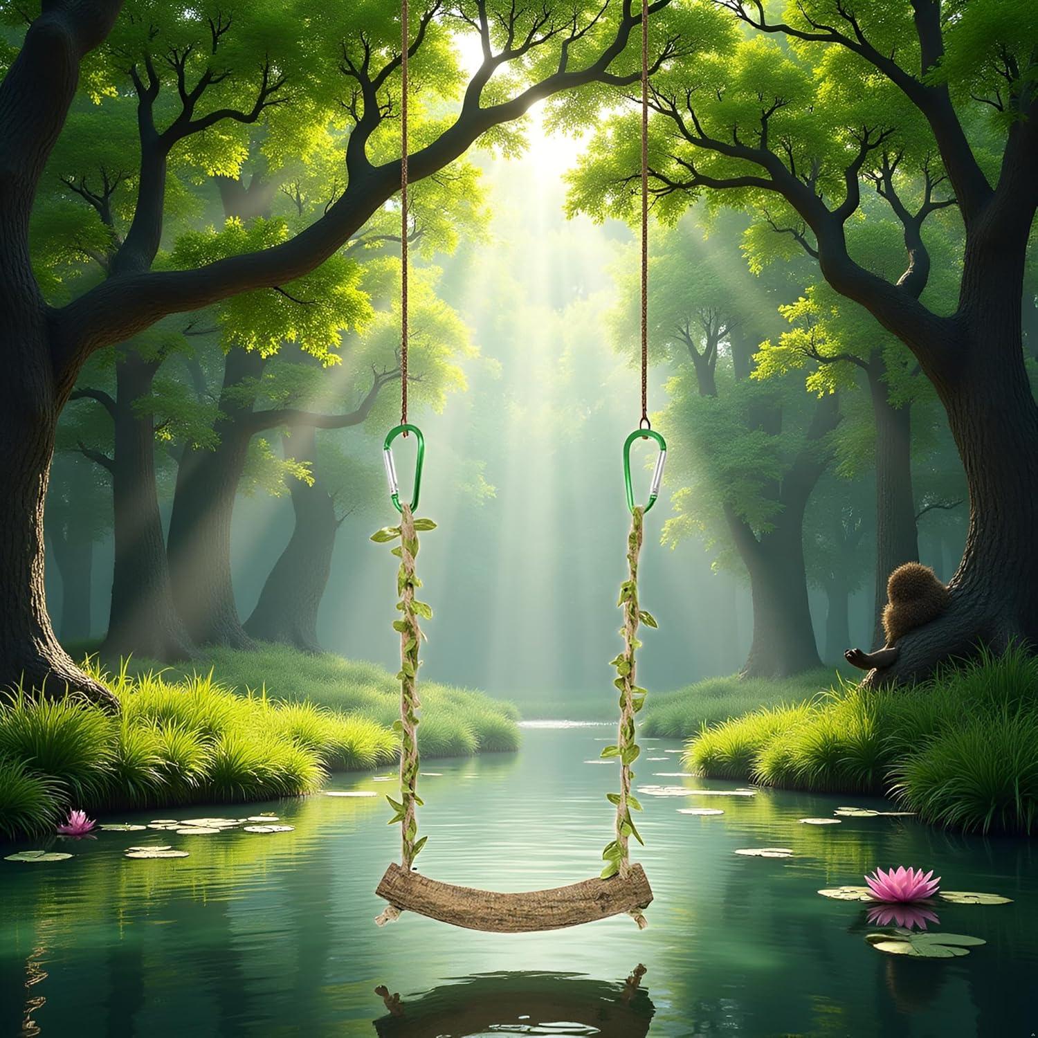 Percha de Juguete para Aves Tnyvm TYA316 - Columpio Entrenamiento