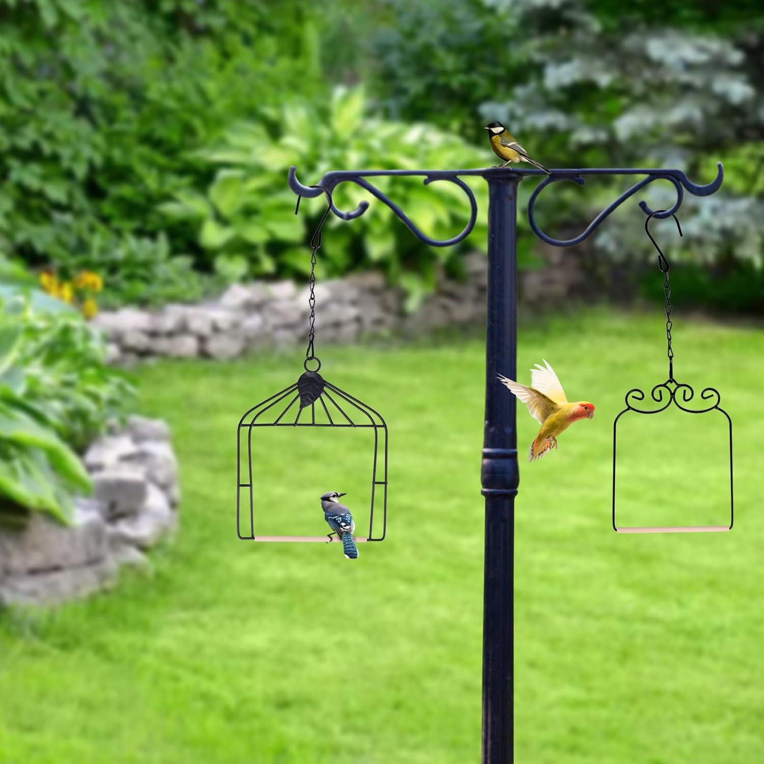 Columpios para Colibrí MIXXIDEA - Paquete de 2, Metal y Madera