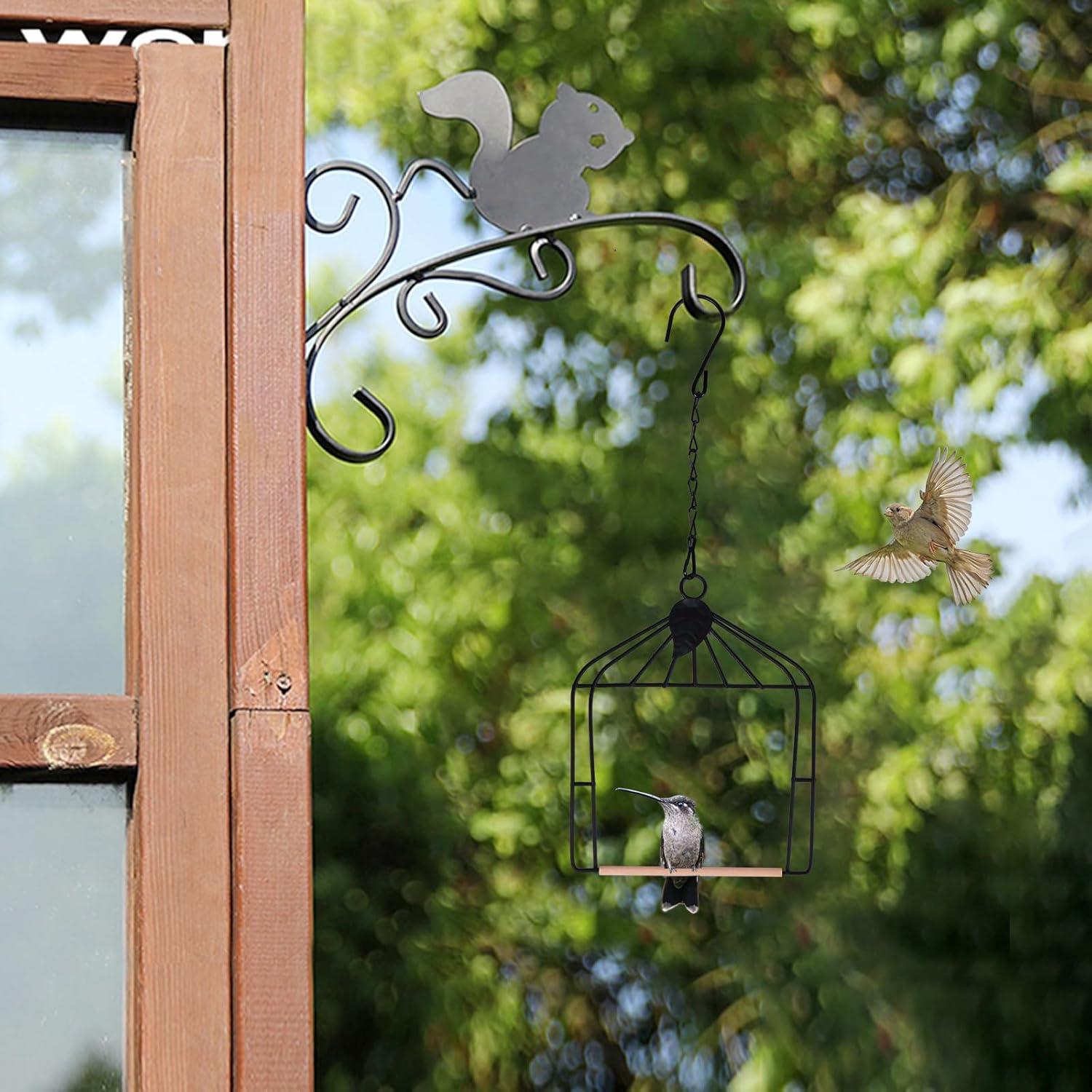 Columpios para Colibrí MIXXIDEA - Paquete de 2, Metal y Madera