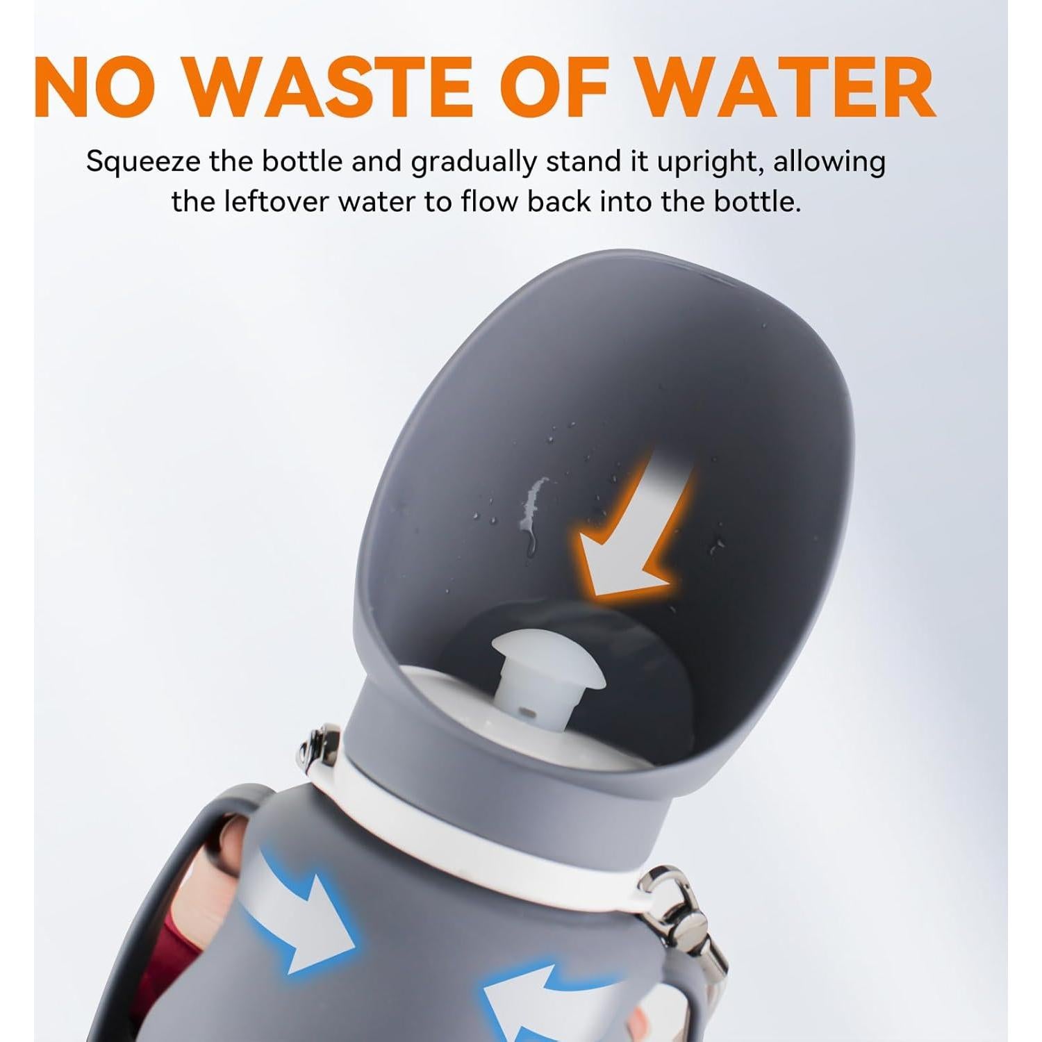 Botella de Agua para Perros Billionchains 800 ml Plegable