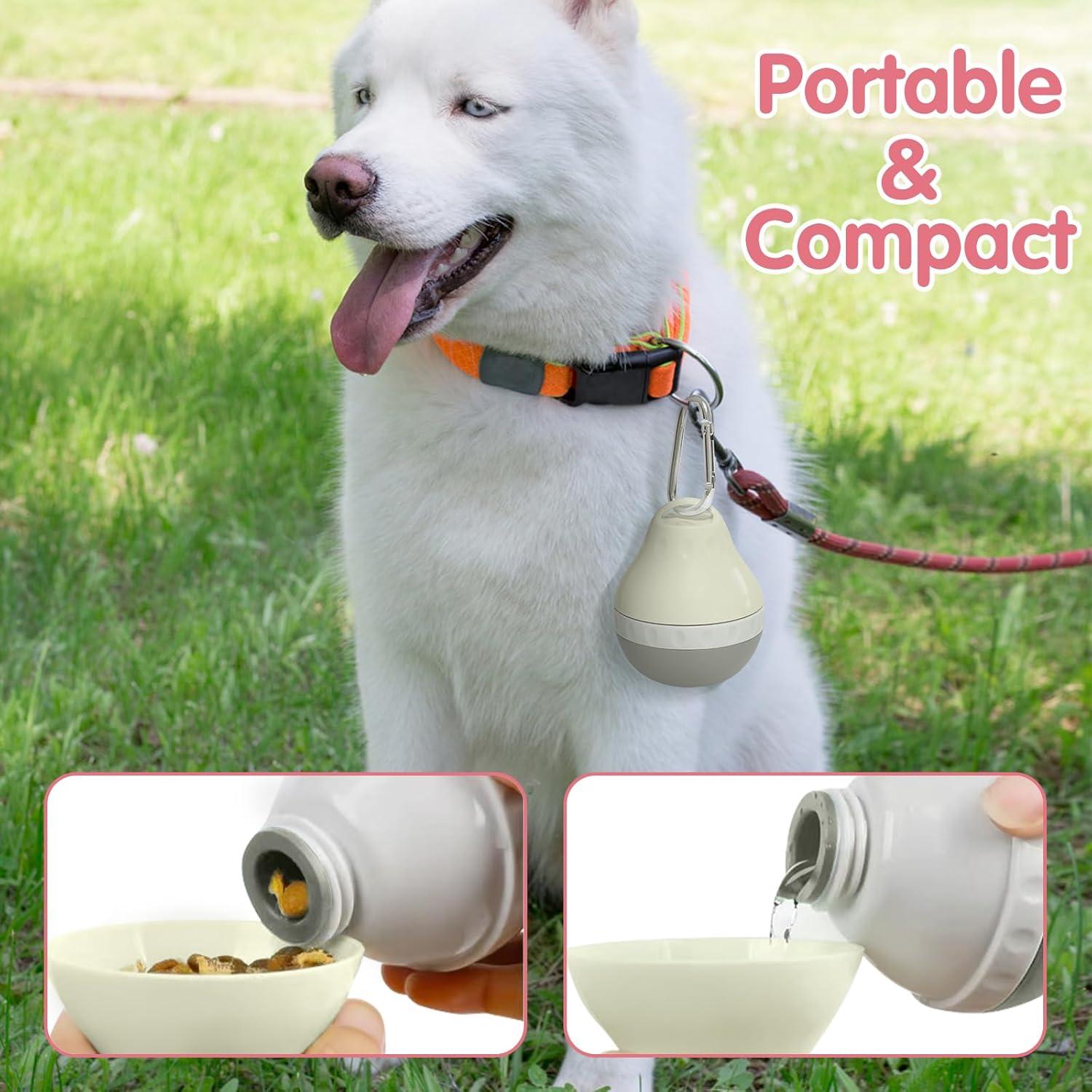 Botella de Agua para Perros DTOMCD 200ML Plegable Gris