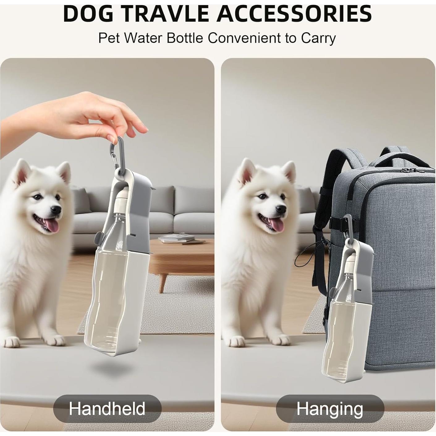 Botella de Agua Portátil para Perros Eikovia 500ml Plegable